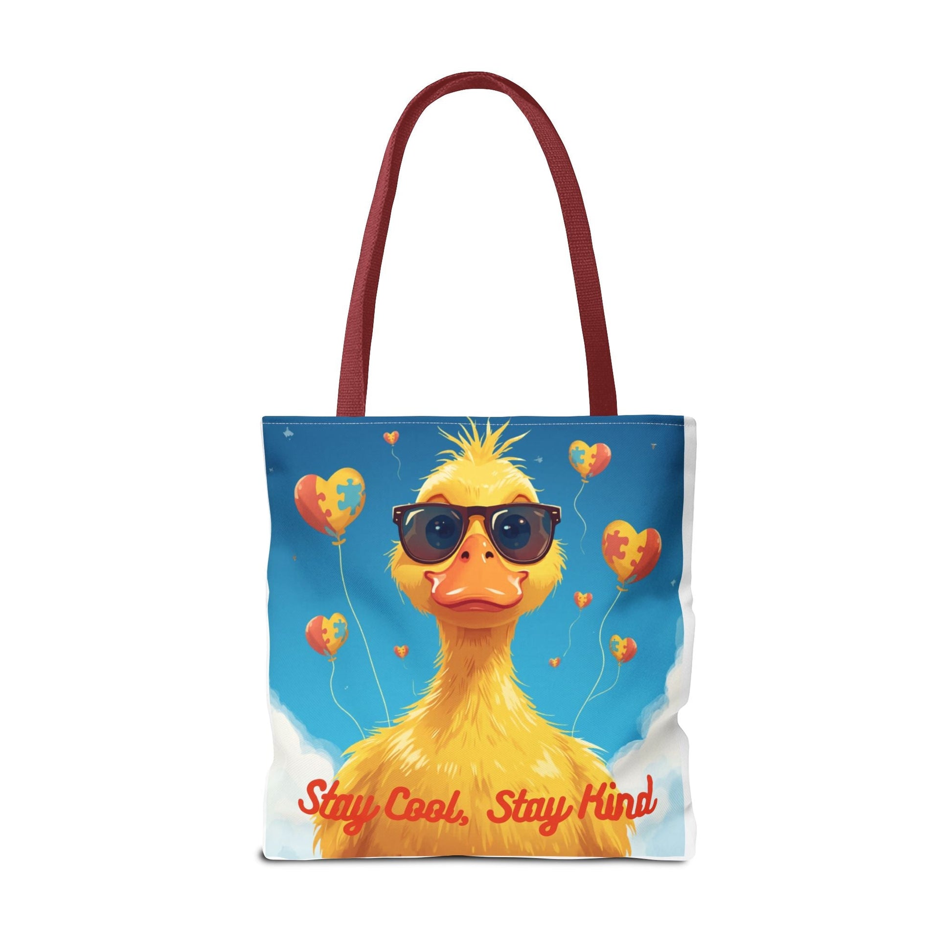 Cute Autism Awareness Gift Bag with Funny Duck Print - Geo Rocks The 'Tism