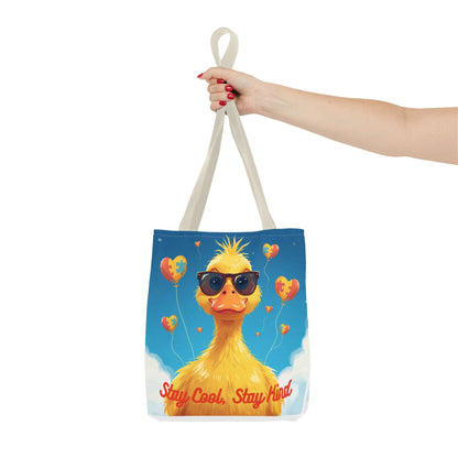 Cute Autism Awareness Gift Bag with Funny Duck Print - Geo Rocks The 'Tism
