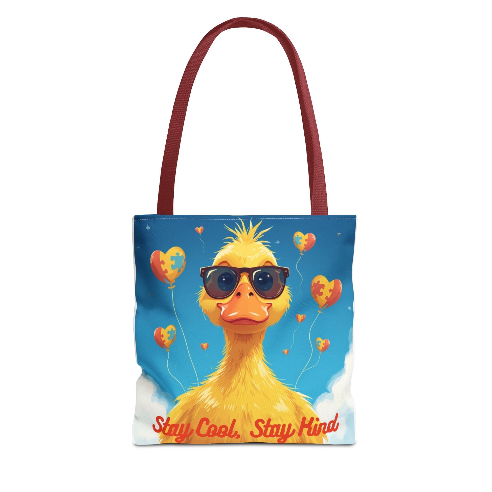 Cute Autism Awareness Gift Bag with Funny Duck Print - Geo Rocks The 'Tism
