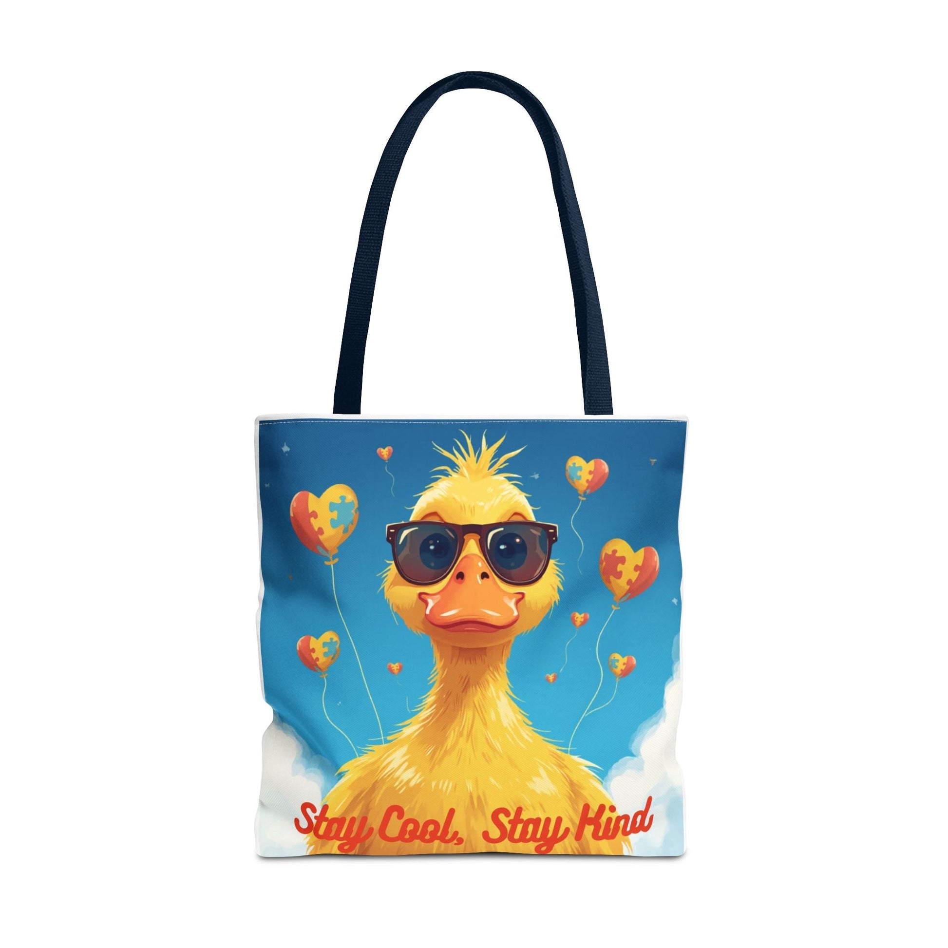 Cute Autism Awareness Gift Bag with Funny Duck Print - Geo Rocks The 'Tism