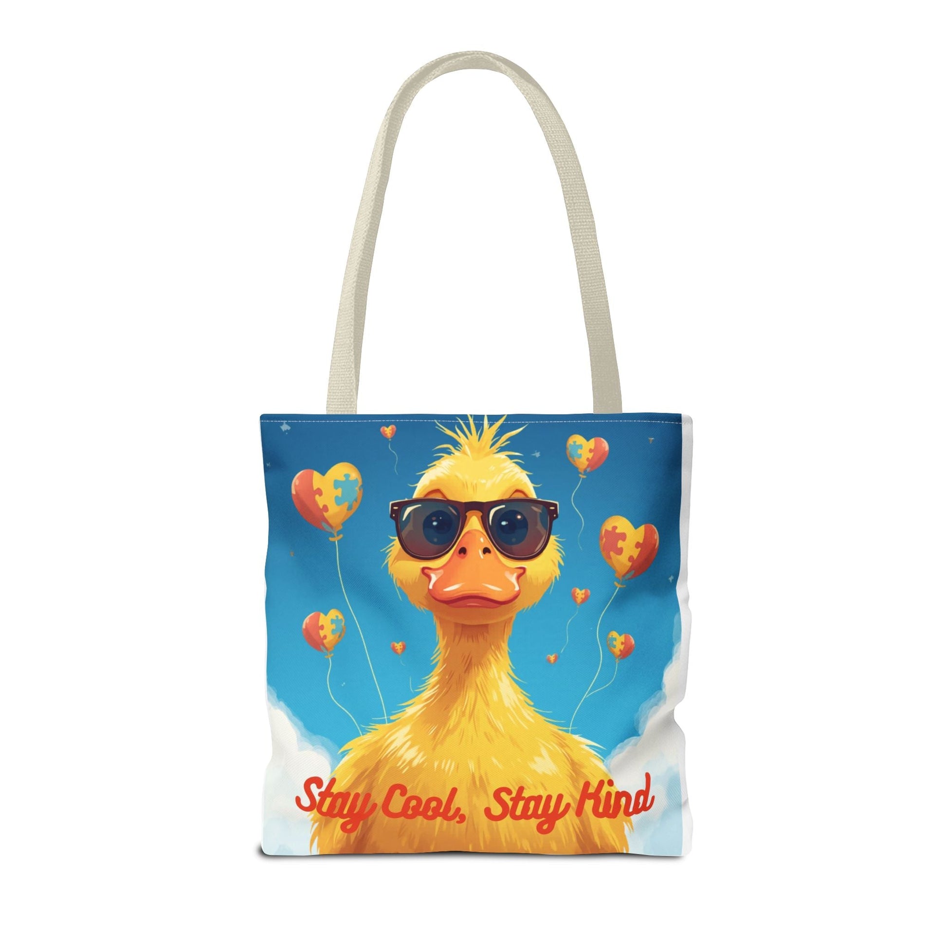 Cute Autism Awareness Gift Bag with Funny Duck Print - Geo Rocks The 'Tism