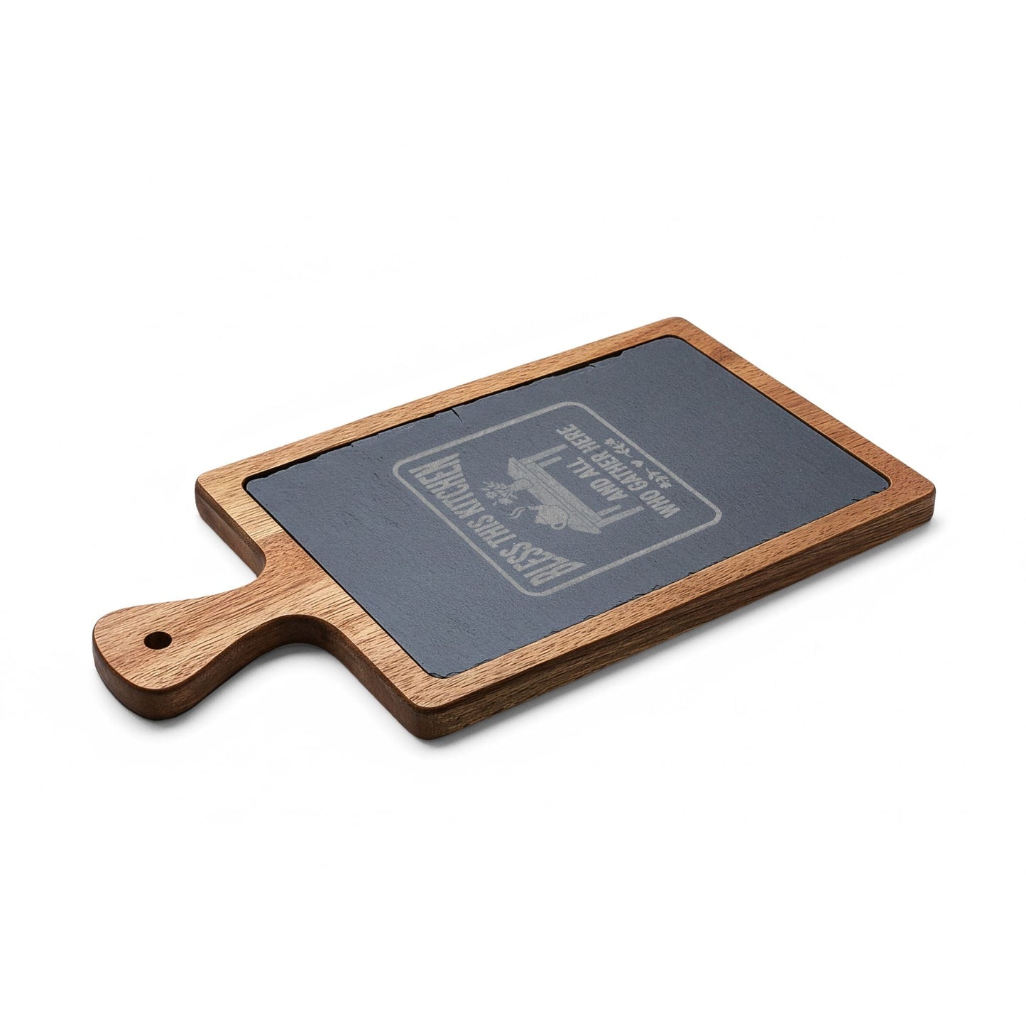 Engraved Charcuterie Board Set – "Bless This Kitchen and All Who Gather Here" - Geo Rocks The 'Tism