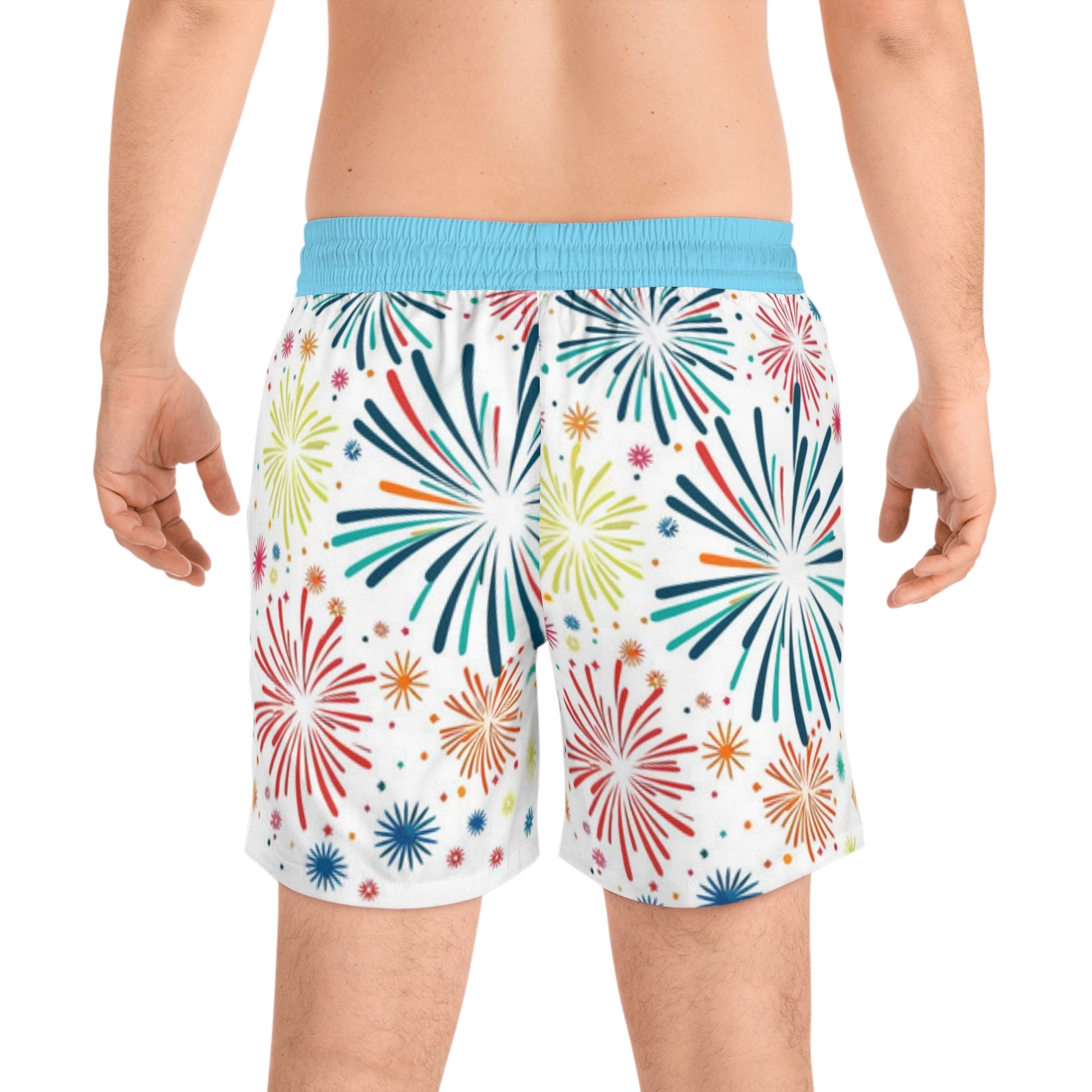 Fireworks Fest Swim Trunks - Geo Rocks The 'Tism