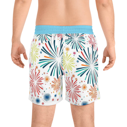 Fireworks Fest Swim Trunks - Geo Rocks The 'Tism