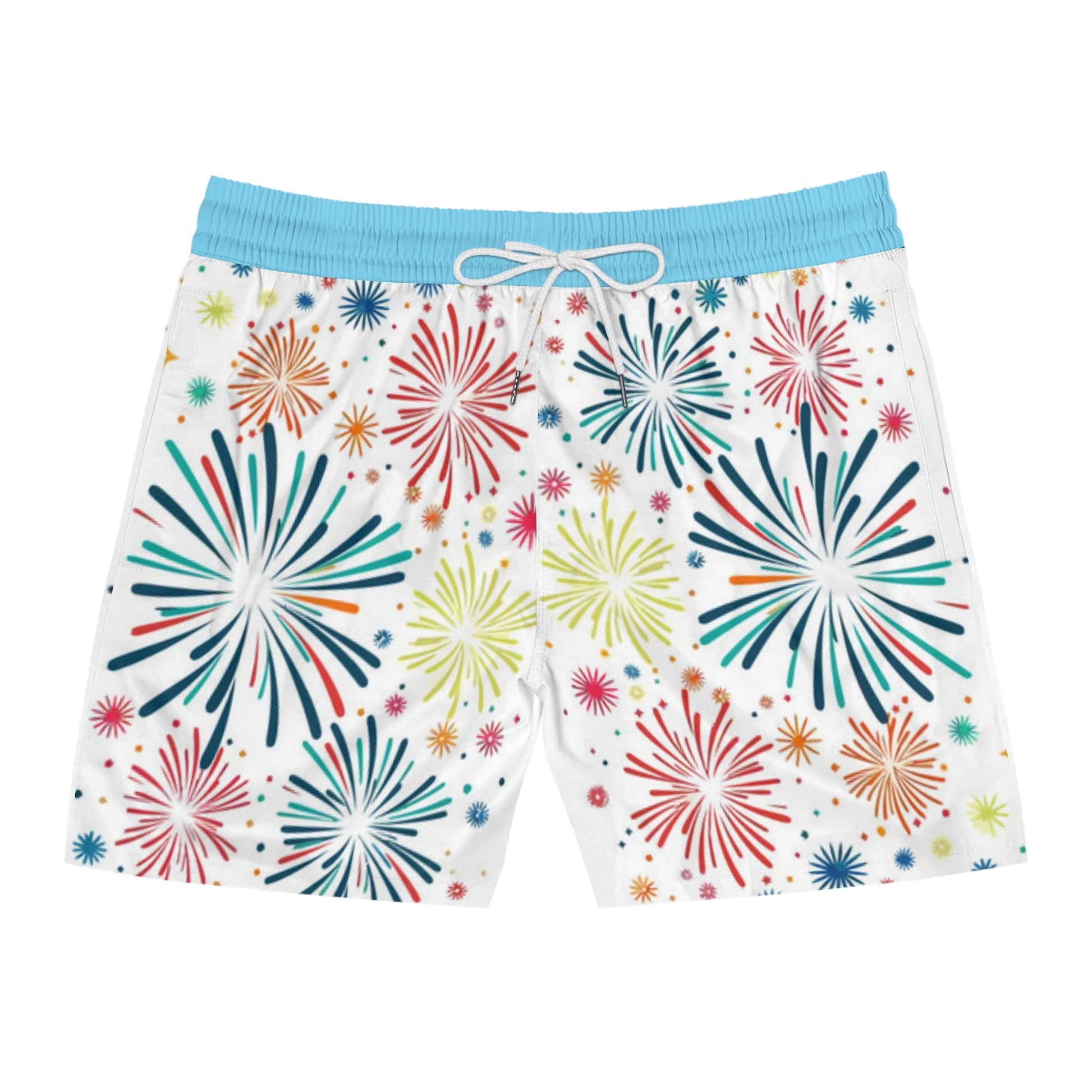 Fireworks Fest Swim Trunks - Geo Rocks The 'Tism