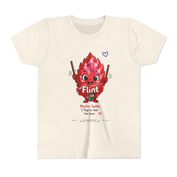 “Geo Flaps With Sticks!” Stimming Geode -Autism Self Sensory Regulation Youth Tee - Geo Rocks The 'Tism