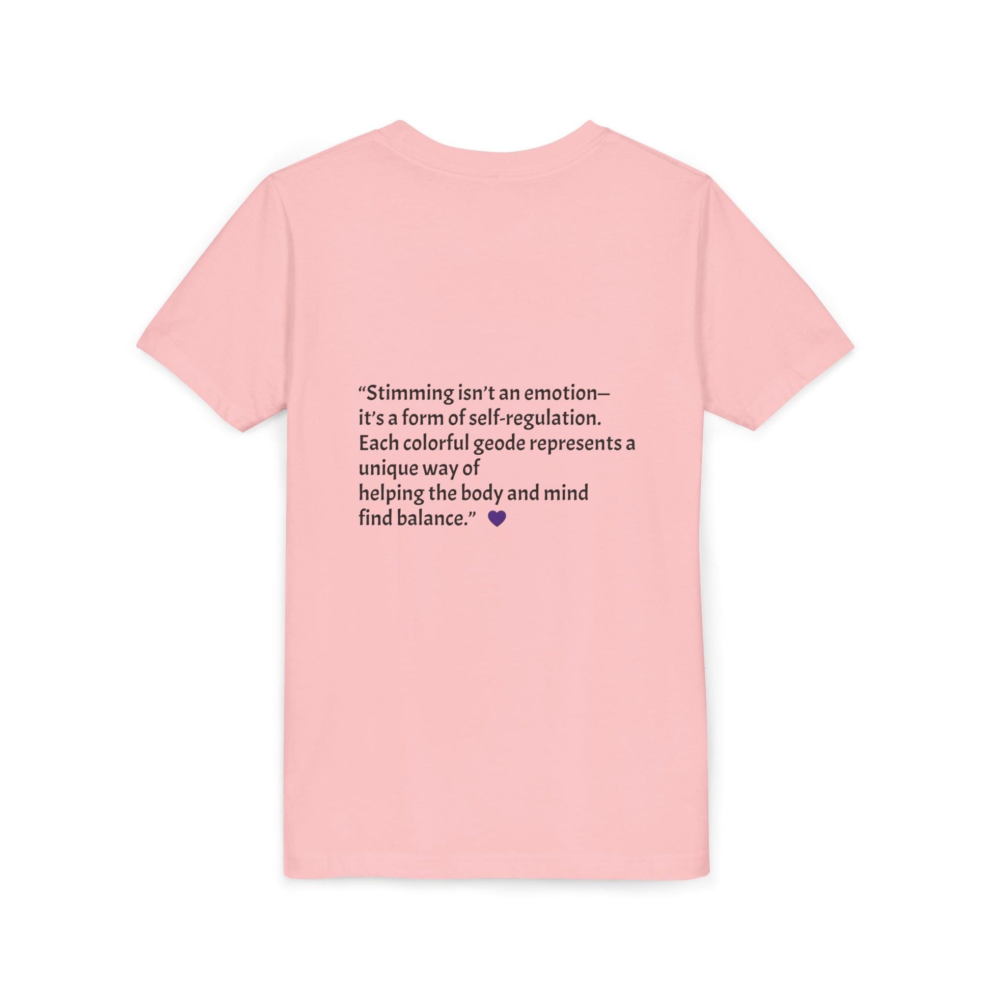 “GEO Flaps with Sticks!” Stimming Geode -Autism Self Sensory Regulation Youth Tee - Geo Rocks The 'Tism