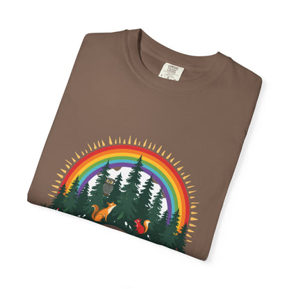 "Geo Rocks The 'Tism" Forest Design Garment - Dyed T-Shirt | Comfort Colors | 9 Colors, S–4XL - Geo Rocks The 'Tism
