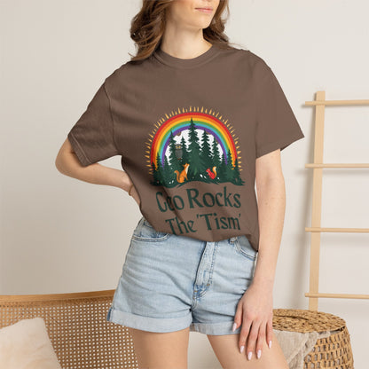 "Geo Rocks The 'Tism" Forest Design Garment - Dyed T-Shirt | Comfort Colors | 9 Colors, S–4XL - Geo Rocks The 'Tism