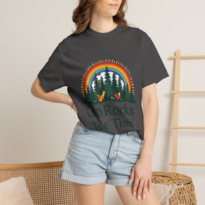 "Geo Rocks The 'Tism" Forest Design Garment - Dyed T-Shirt | Comfort Colors | 9 Colors, S–4XL - Geo Rocks The 'Tism