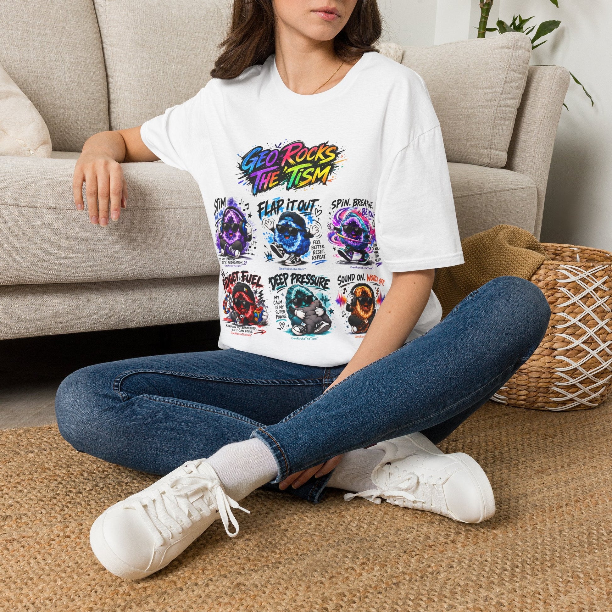 Geo Rocks The 'Tism Teen Geode Educational Tee - Geo Rocks The 'Tism
