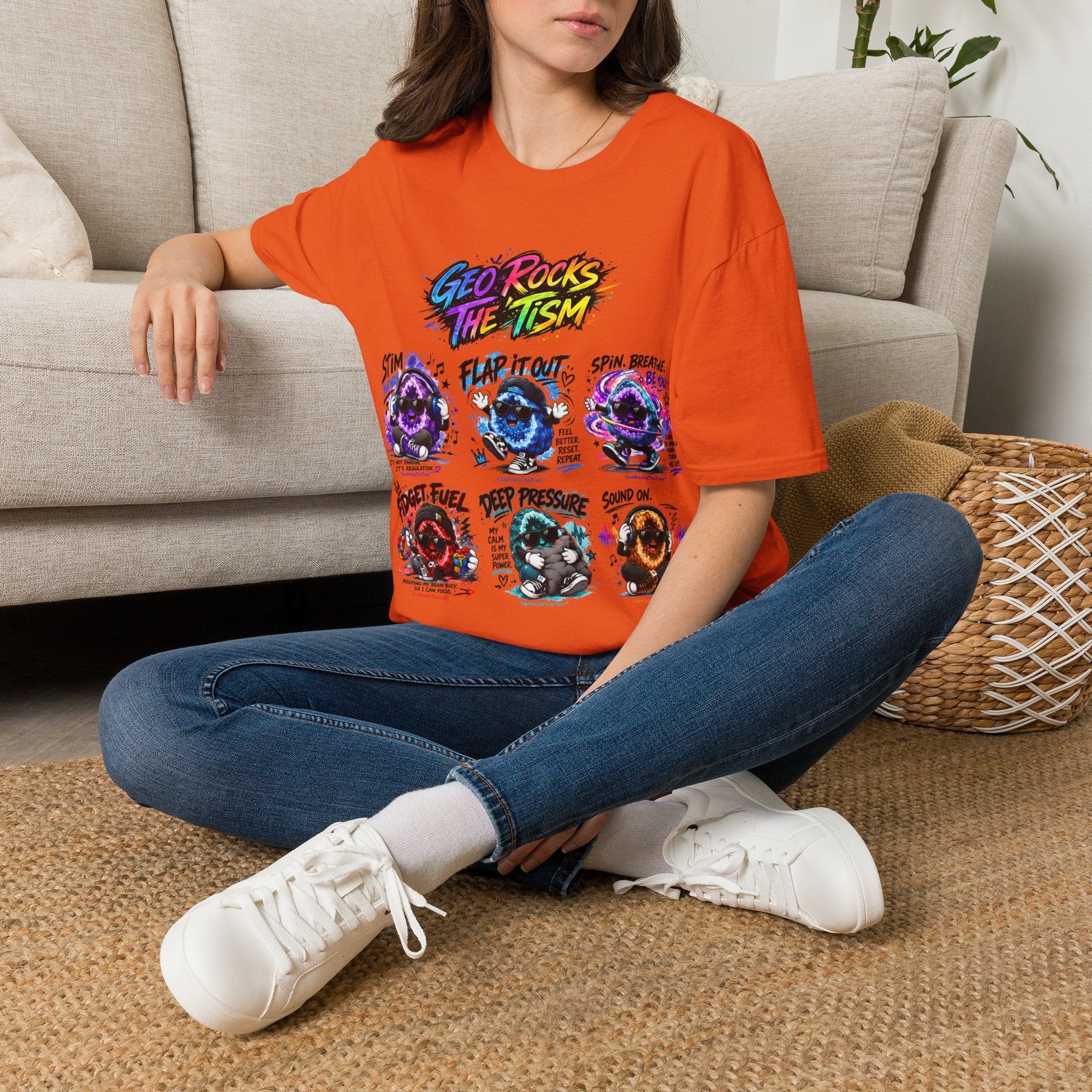 Geo Rocks The 'Tism Teen Geode Educational Tee - Geo Rocks The 'Tism