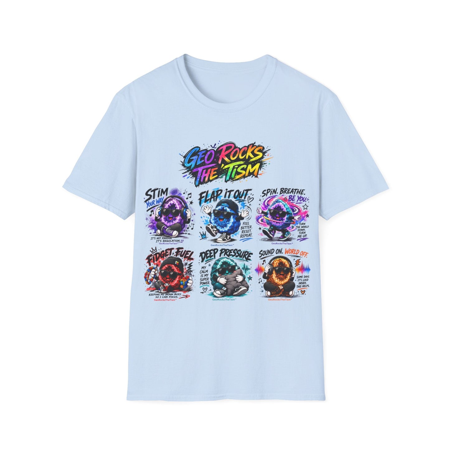 Geo Rocks The 'Tism Teen Geode Educational Tee - Geo Rocks The 'Tism