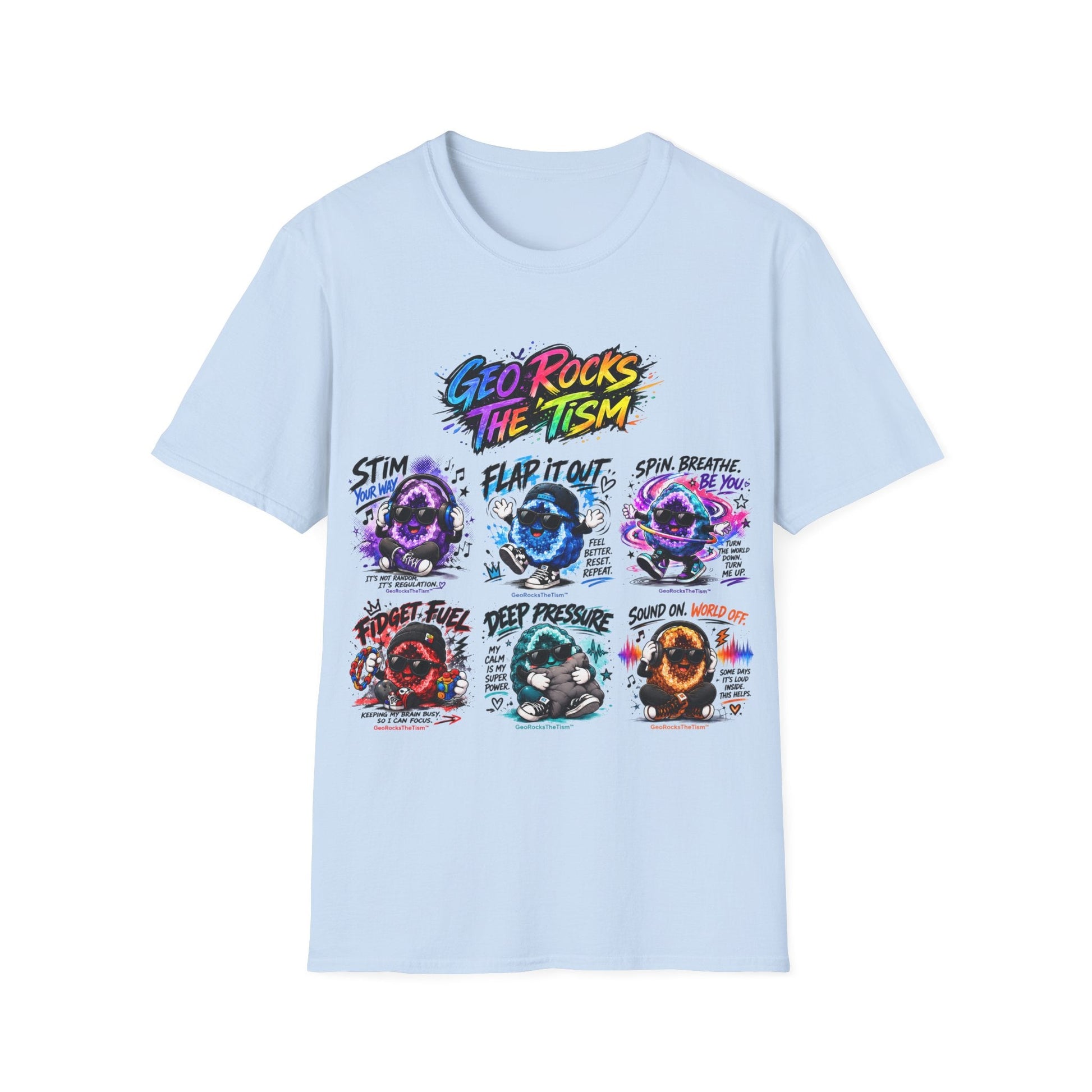 Geo Rocks The 'Tism Teen Geode Educational Tee - Geo Rocks The 'Tism