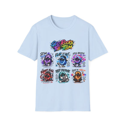 Geo Rocks The 'Tism Teen Geode Educational Tee - Geo Rocks The 'Tism