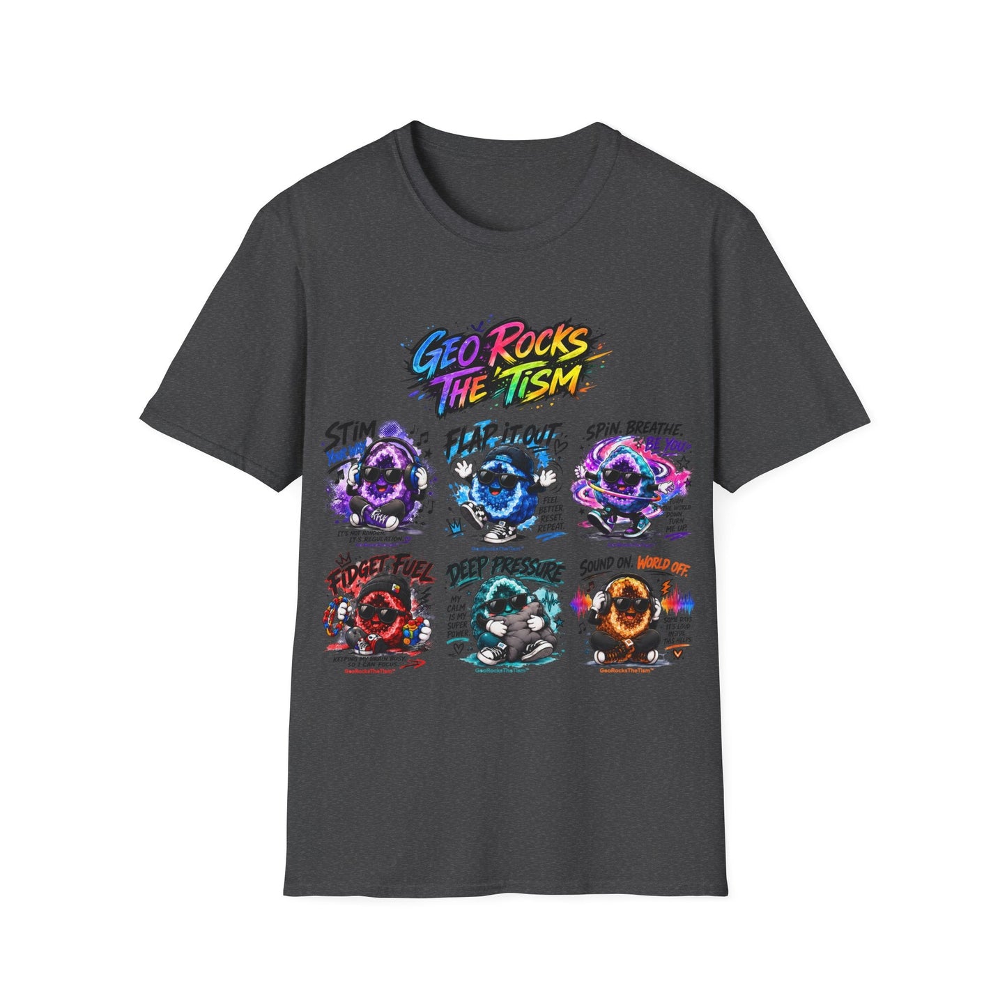 Geo Rocks The 'Tism Teen Geode Educational Tee - Geo Rocks The 'Tism
