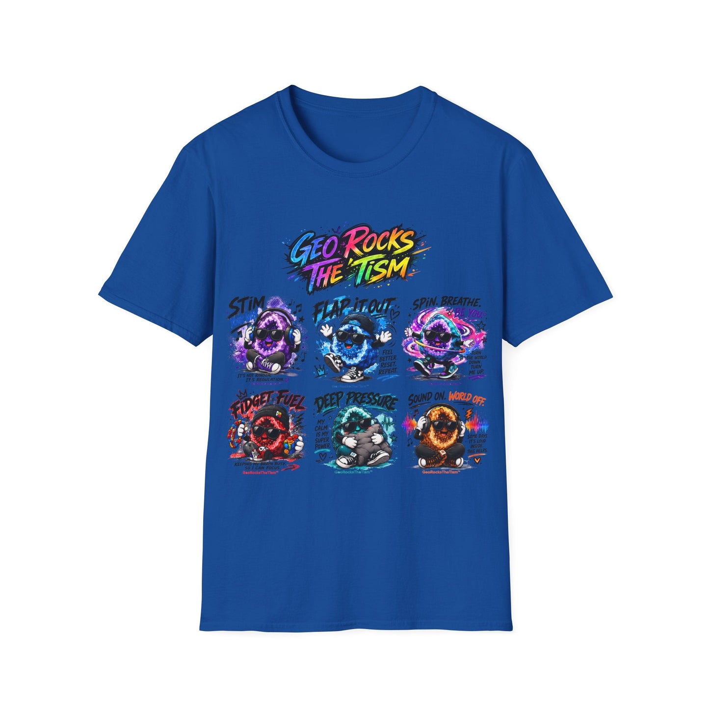 Geo Rocks The 'Tism Teen Geode Educational Tee - Geo Rocks The 'Tism
