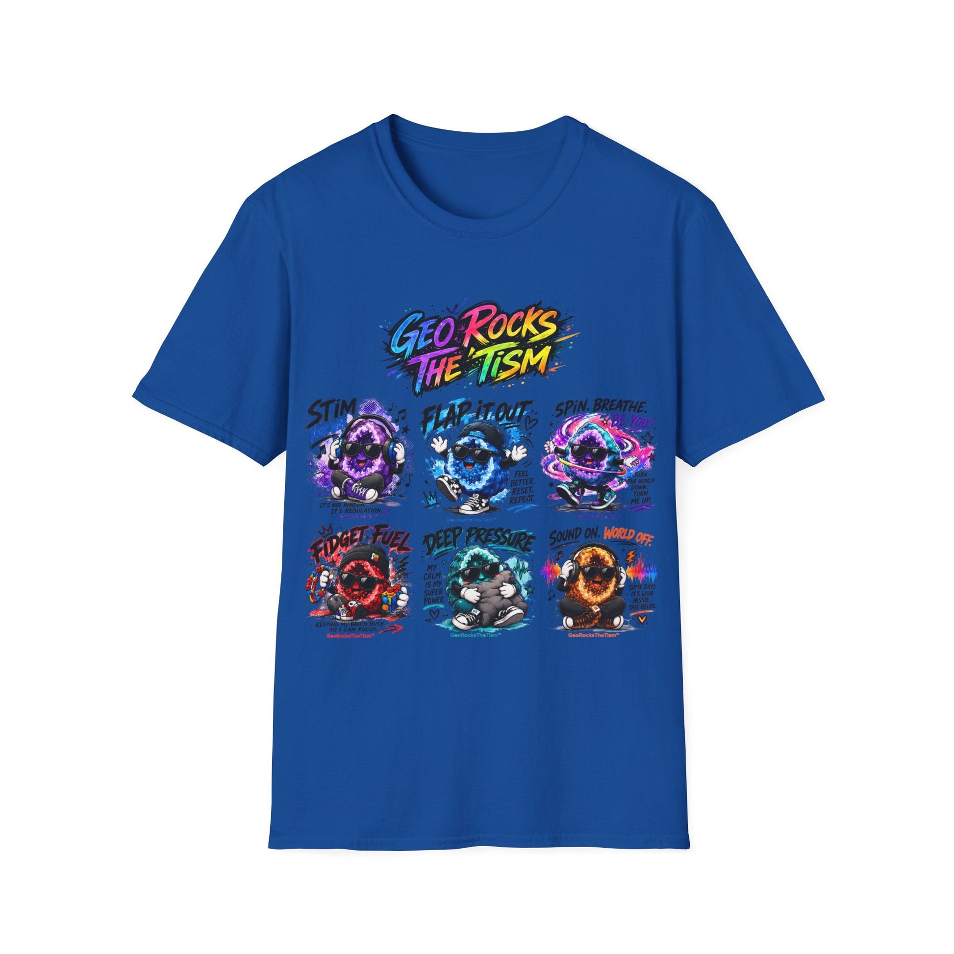 Geo Rocks The 'Tism Teen Geode Educational Tee - Geo Rocks The 'Tism