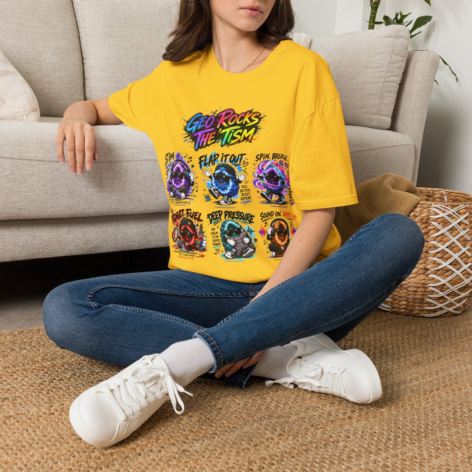 Geo Rocks The 'Tism Teen Geode Educational Tee - Geo Rocks The 'Tism