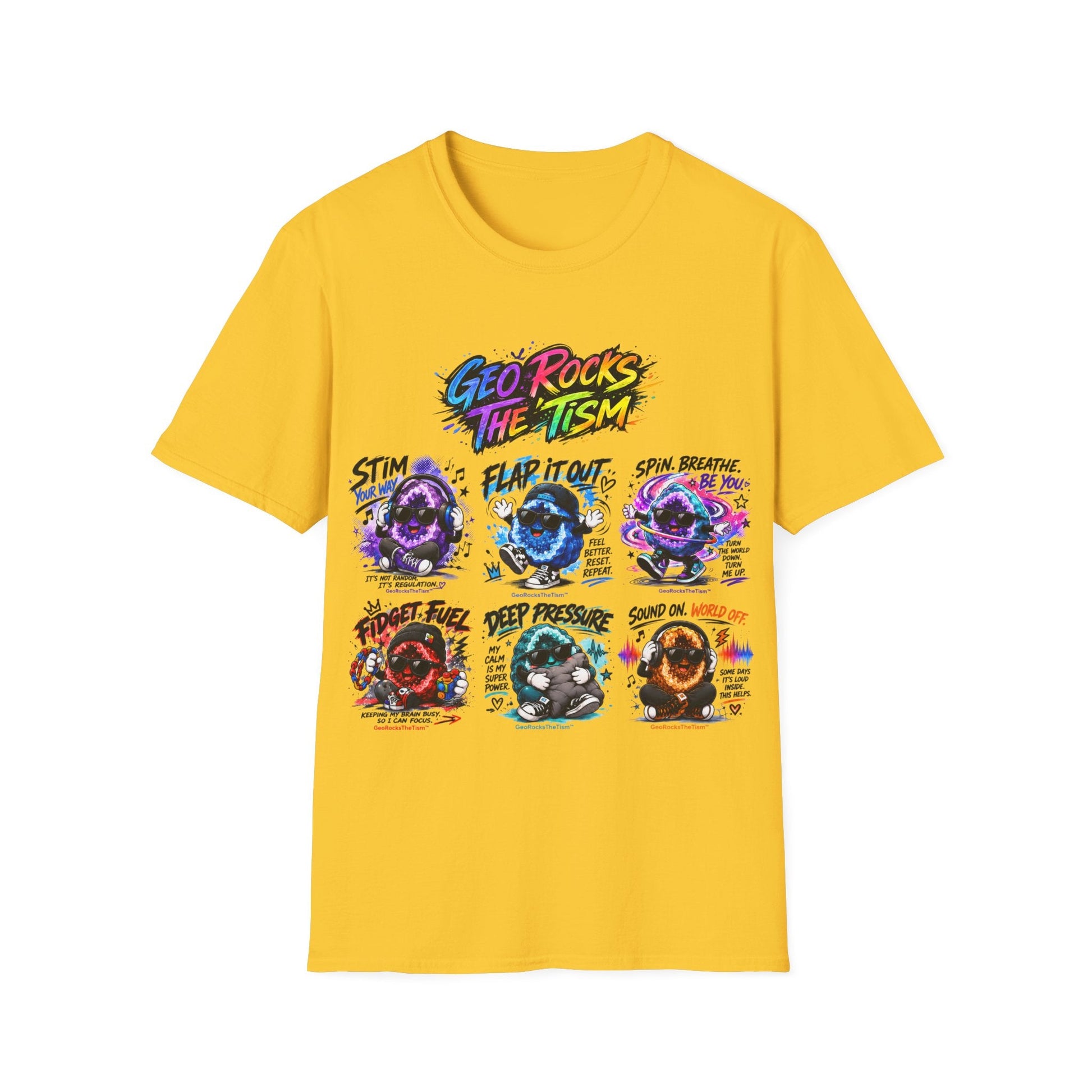 Geo Rocks The 'Tism Teen Geode Educational Tee - Geo Rocks The 'Tism