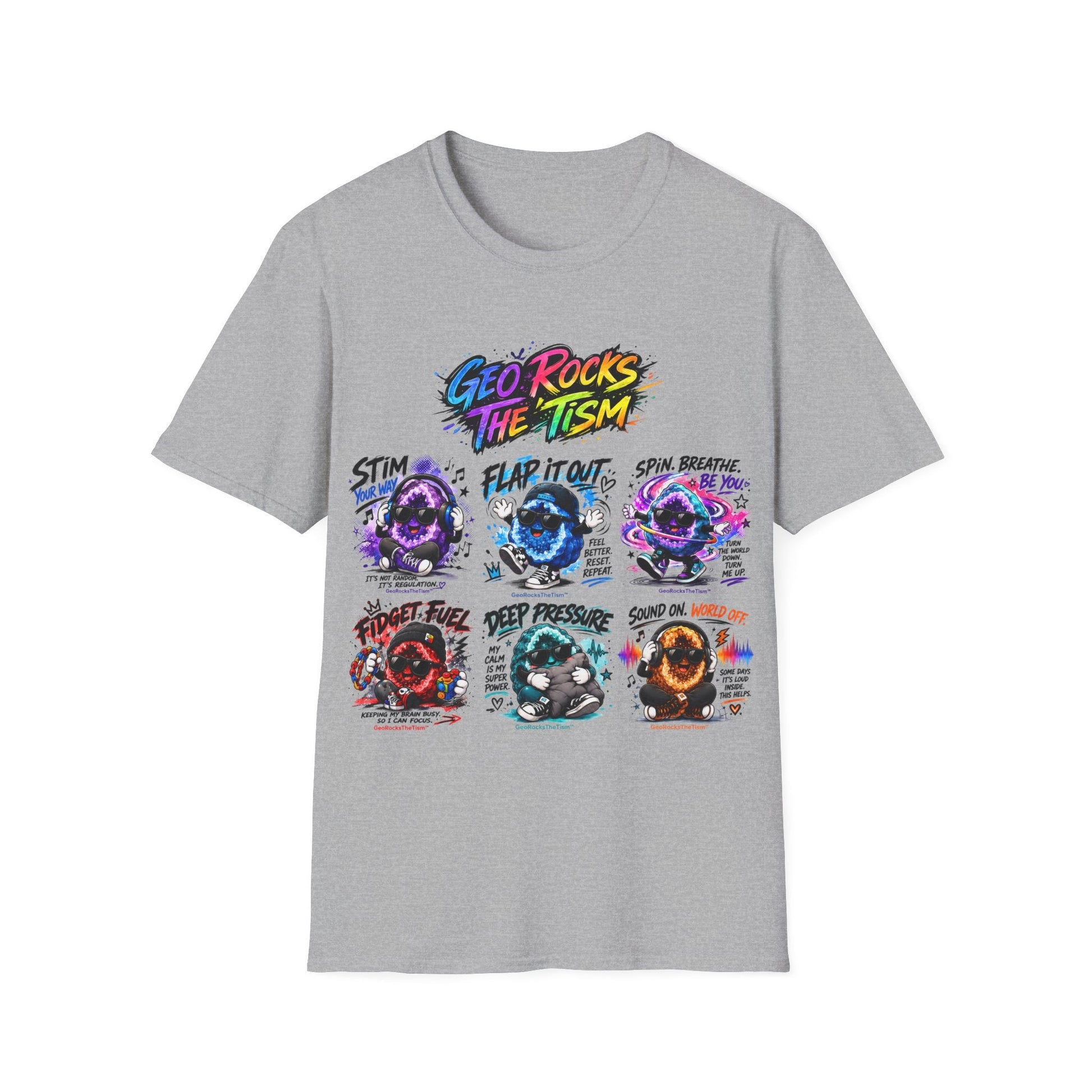 Geo Rocks The 'Tism Teen Geode Educational Tee - Geo Rocks The 'Tism