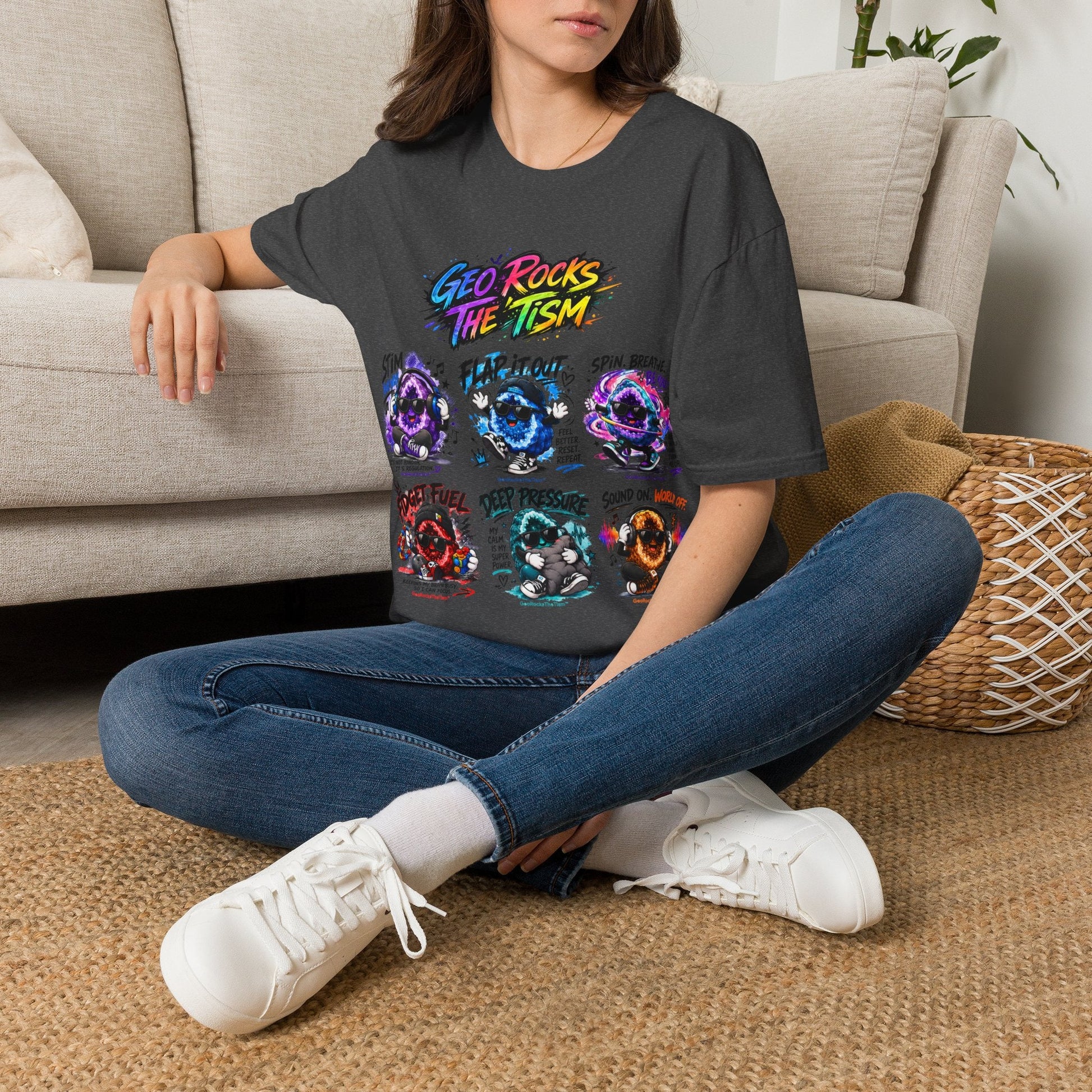 Geo Rocks The 'Tism Teen Geode Educational Tee - Geo Rocks The 'Tism