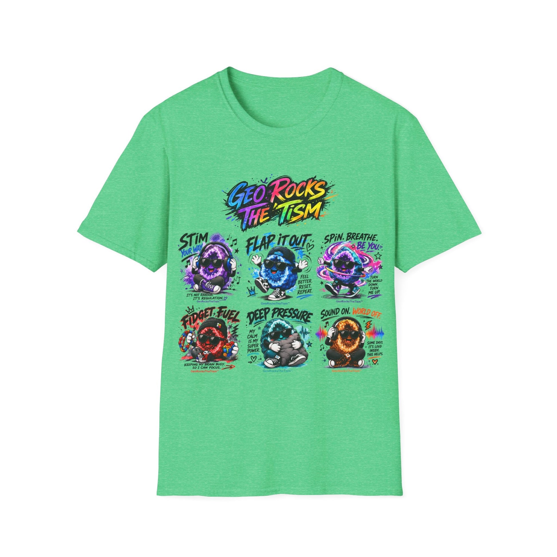 Geo Rocks The 'Tism Teen Geode Educational Tee - Geo Rocks The 'Tism