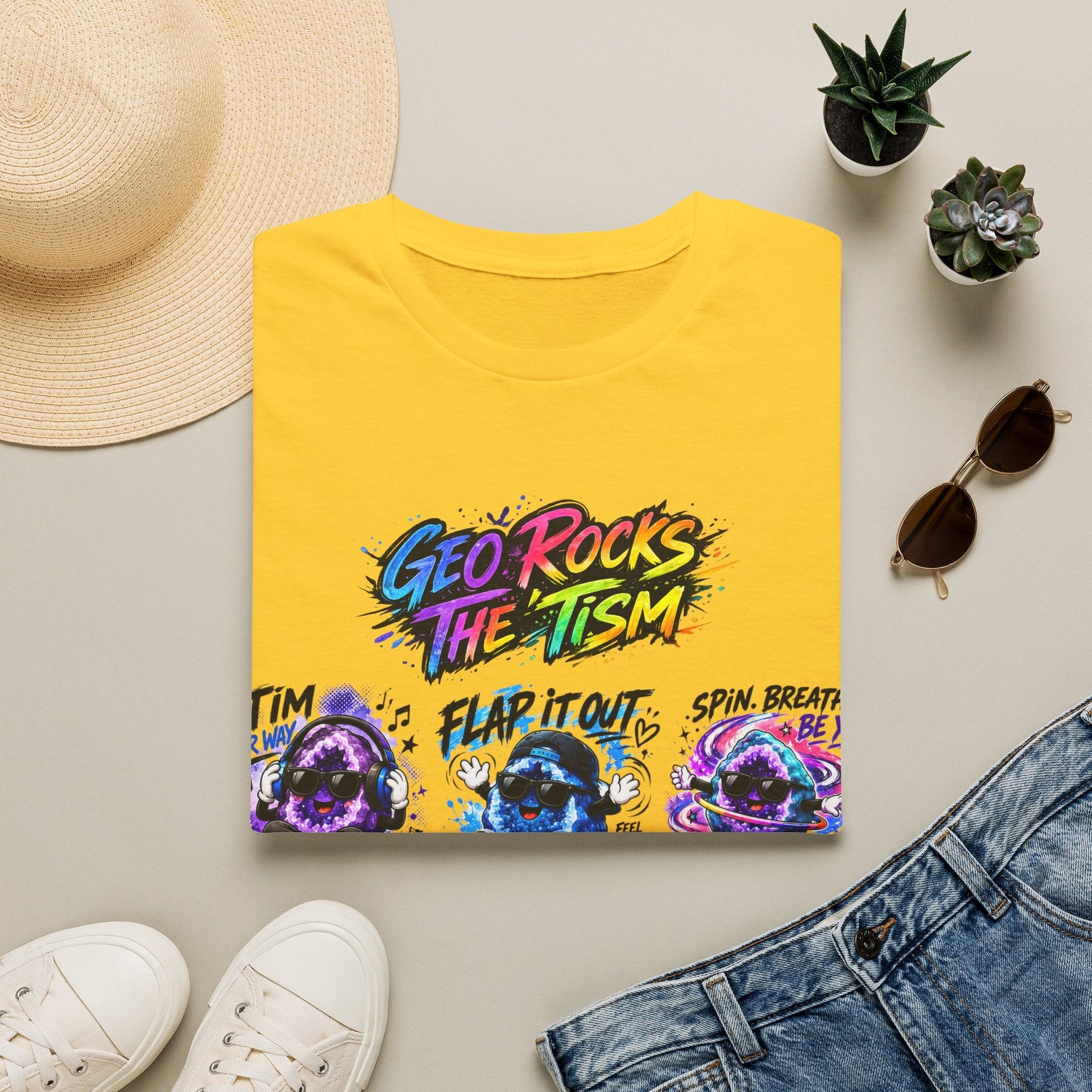 Geo Rocks The 'Tism Teen Geode Educational Tee - Geo Rocks The 'Tism