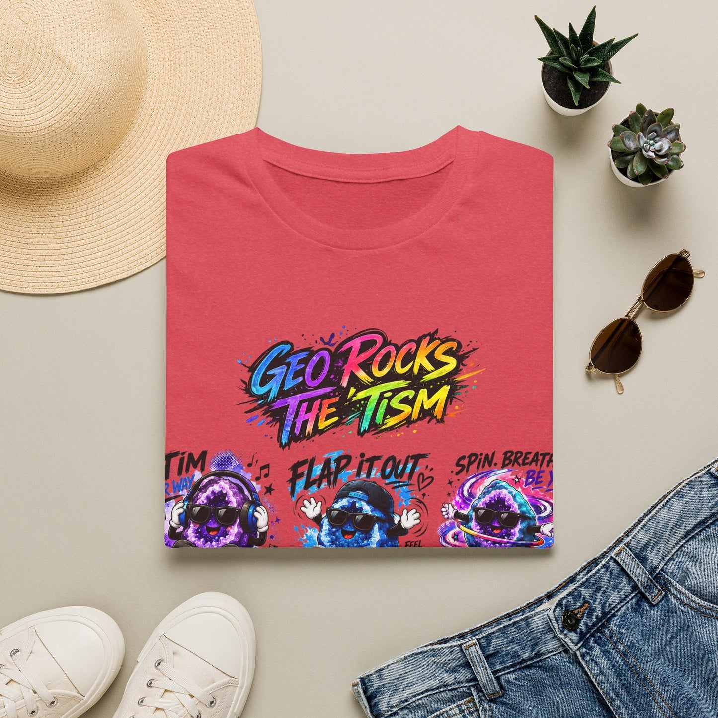 Geo Rocks The 'Tism Teen Geode Educational Tee - Geo Rocks The 'Tism