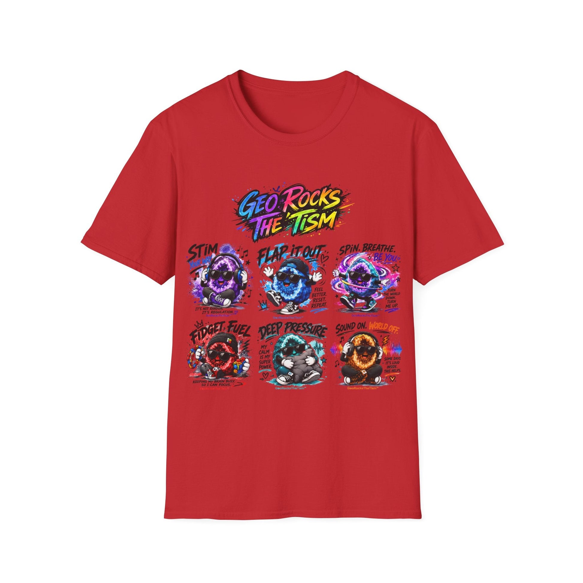 Geo Rocks The 'Tism Teen Geode Educational Tee - Geo Rocks The 'Tism