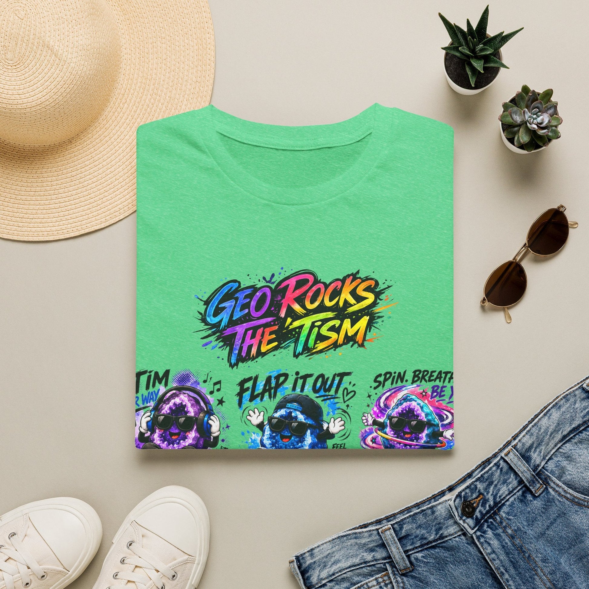 Geo Rocks The 'Tism Teen Geode Educational Tee - Geo Rocks The 'Tism