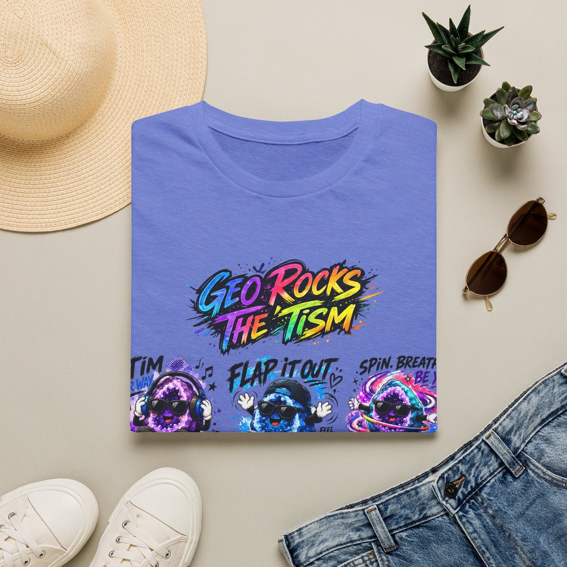 Geo Rocks The 'Tism Teen Geode Educational Tee - Geo Rocks The 'Tism