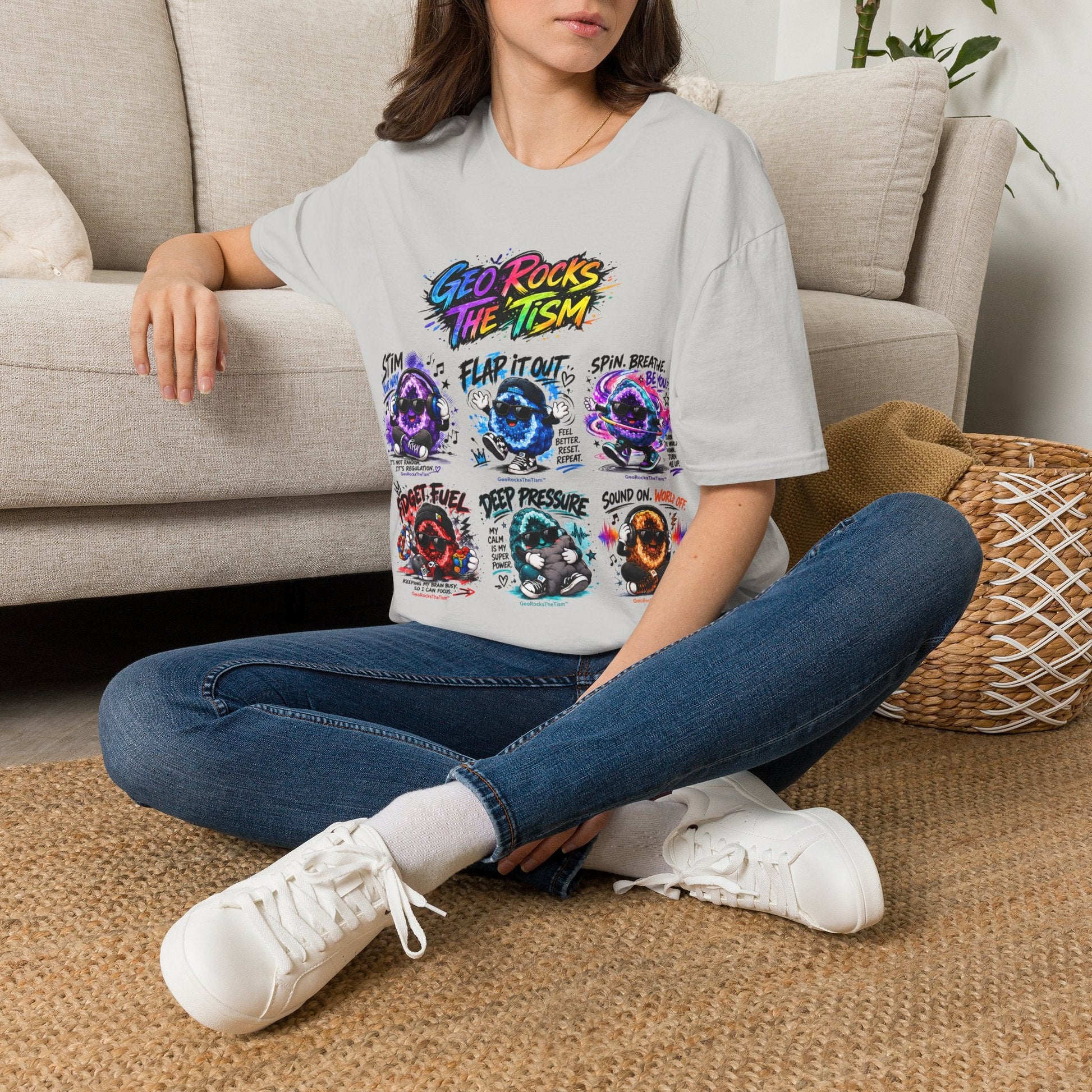Geo Rocks The 'Tism Teen Geode Educational Tee - Geo Rocks The 'Tism