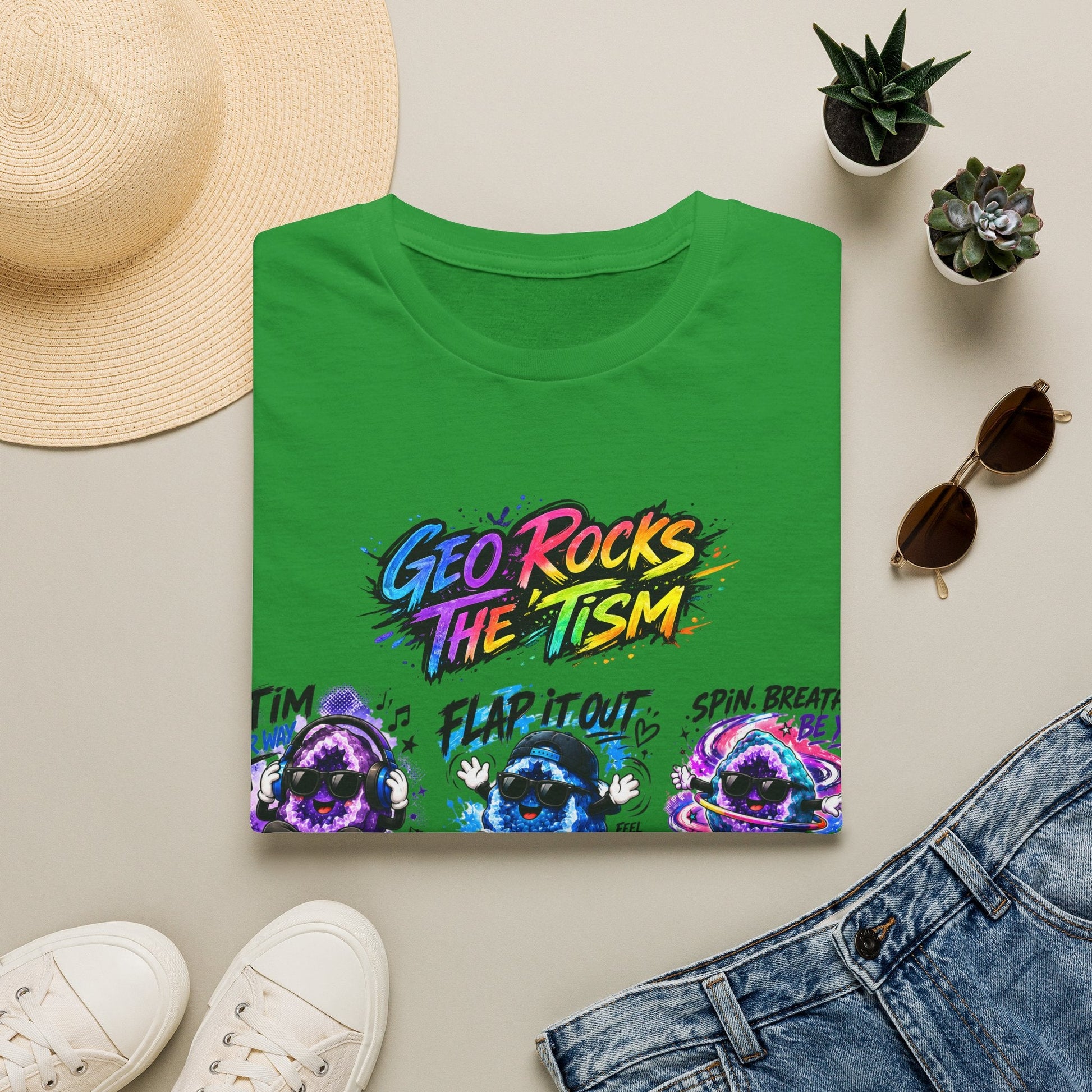Geo Rocks The 'Tism Teen Geode Educational Tee - Geo Rocks The 'Tism