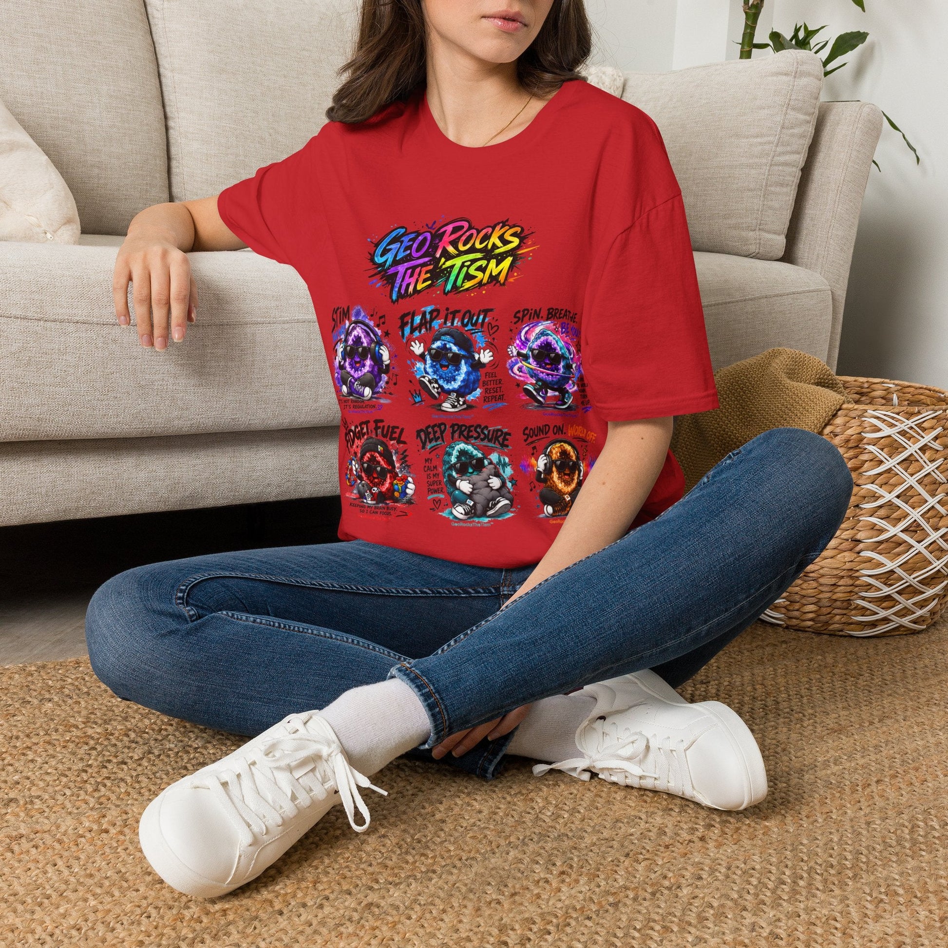 Geo Rocks The 'Tism Teen Geode Educational Tee - Geo Rocks The 'Tism