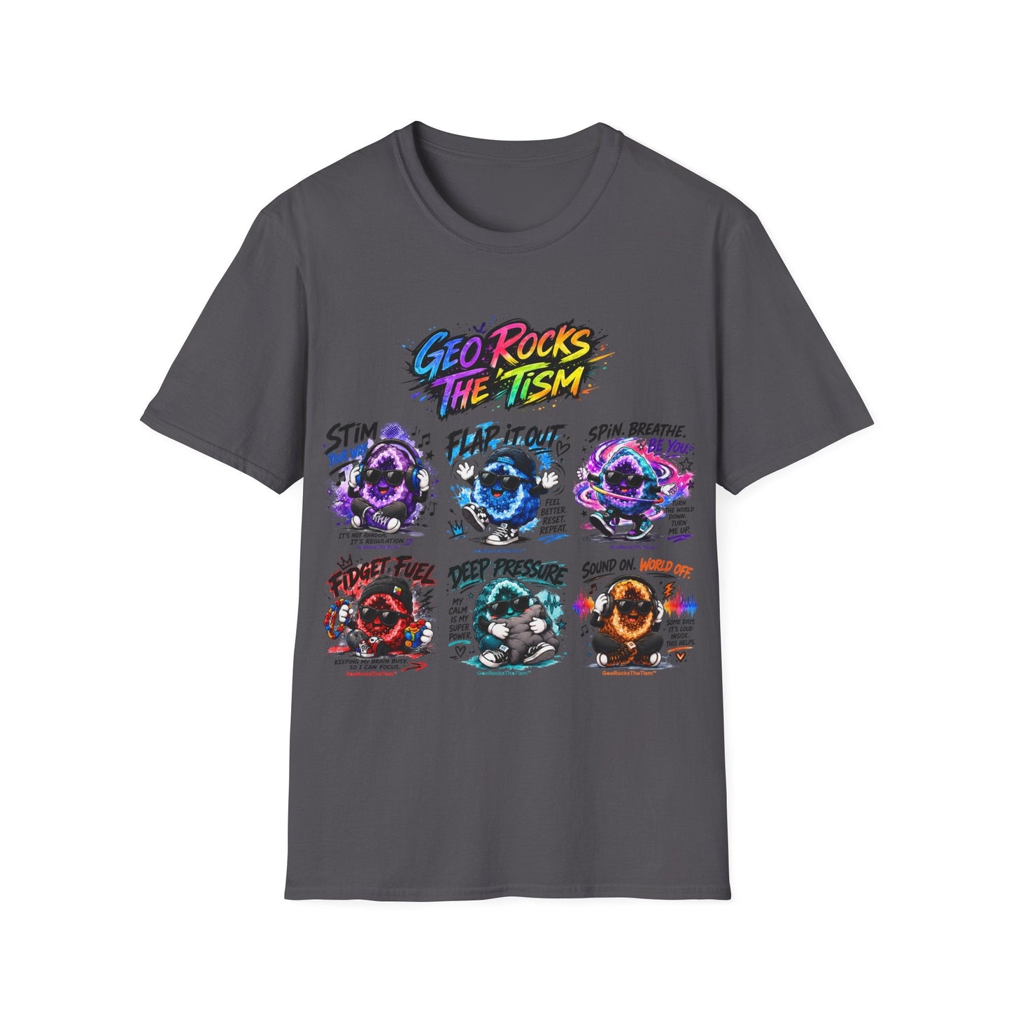 Geo Rocks The 'Tism Teen Geode Educational Tee - Geo Rocks The 'Tism