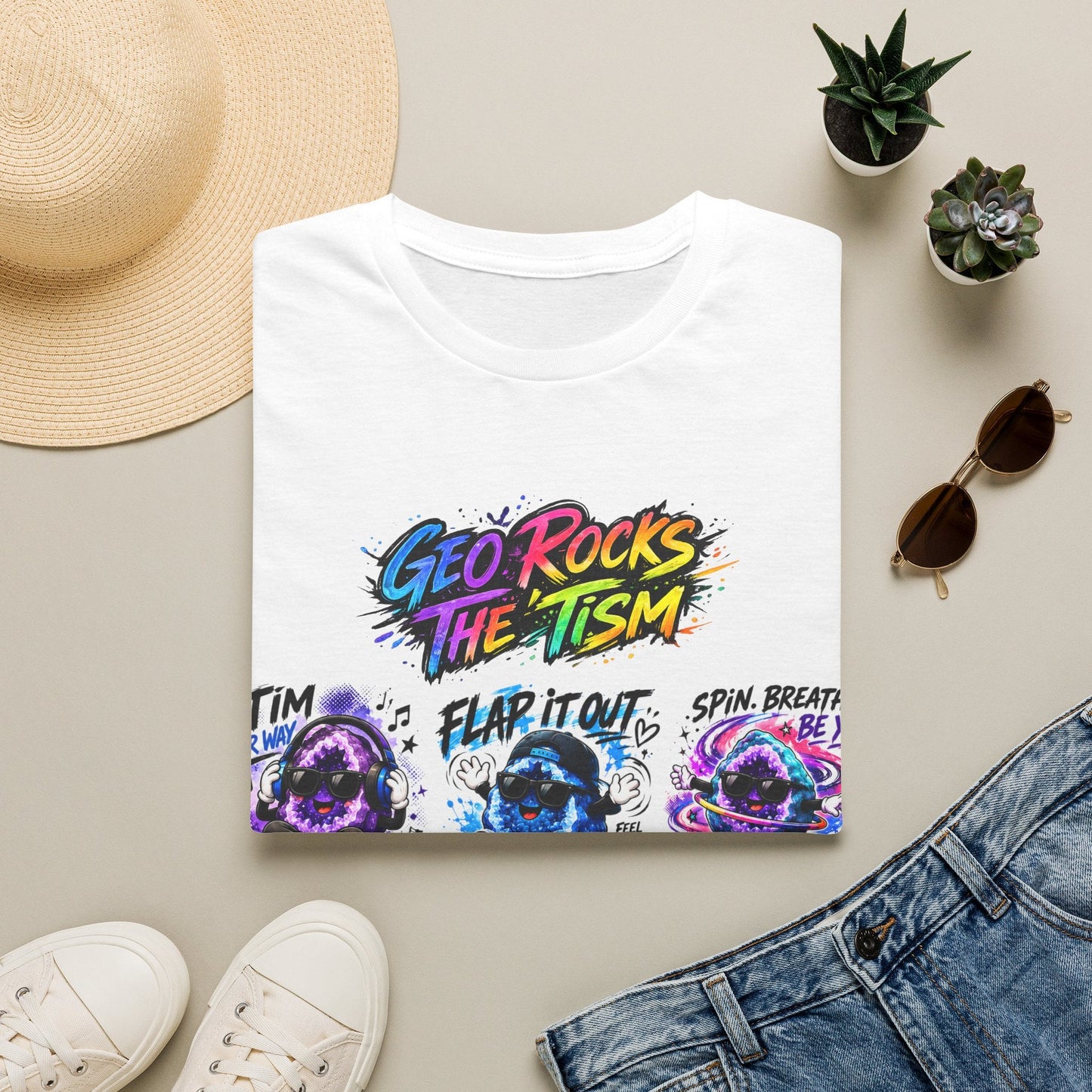 Geo Rocks The 'Tism Teen Geode Educational Tee - Geo Rocks The 'Tism