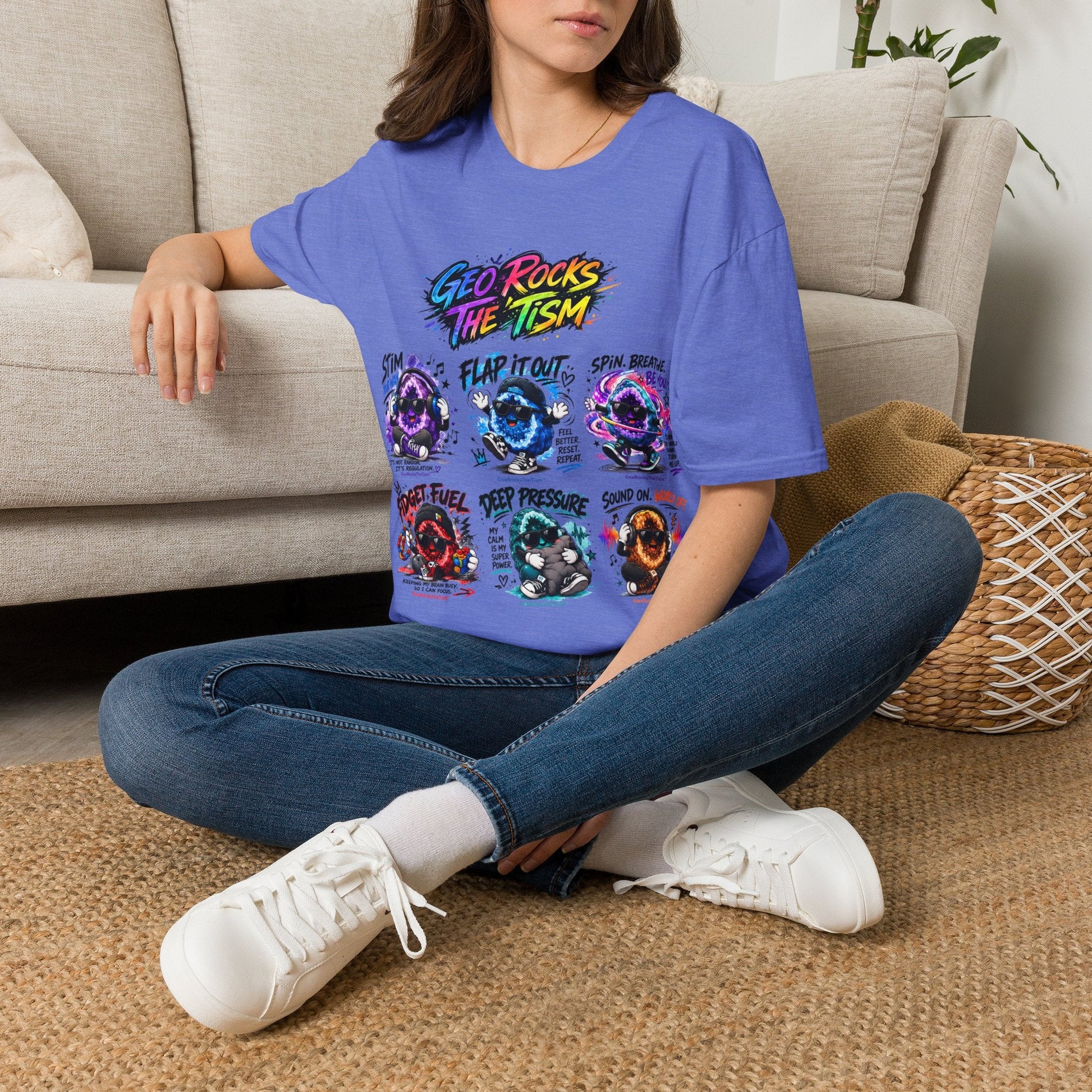 Geo Rocks The 'Tism Teen Geode Educational Tee - Geo Rocks The 'Tism