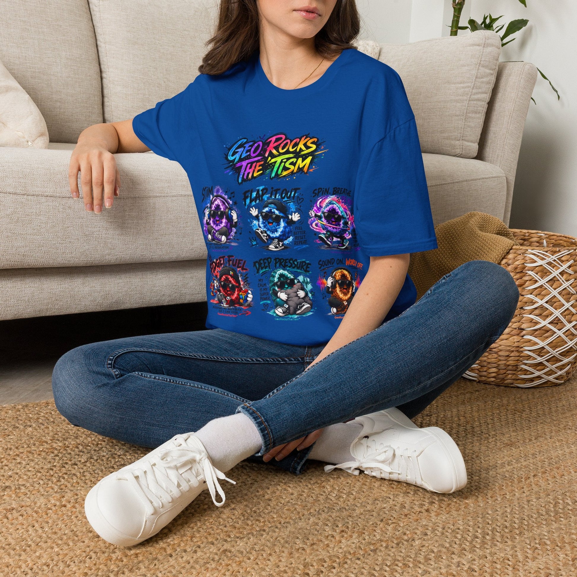 Geo Rocks The 'Tism Teen Geode Educational Tee - Geo Rocks The 'Tism