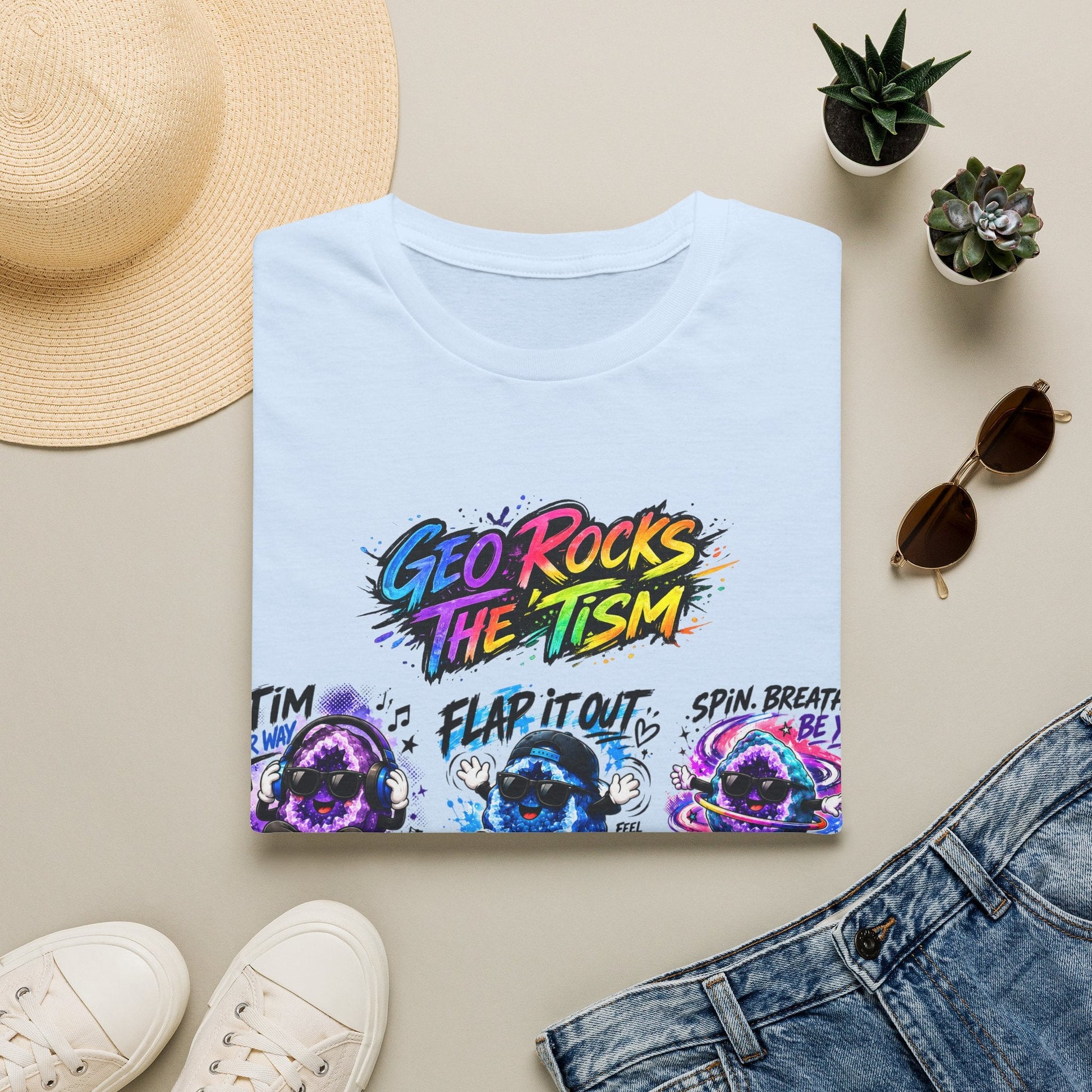 Geo Rocks The 'Tism Teen Geode Educational Tee - Geo Rocks The 'Tism