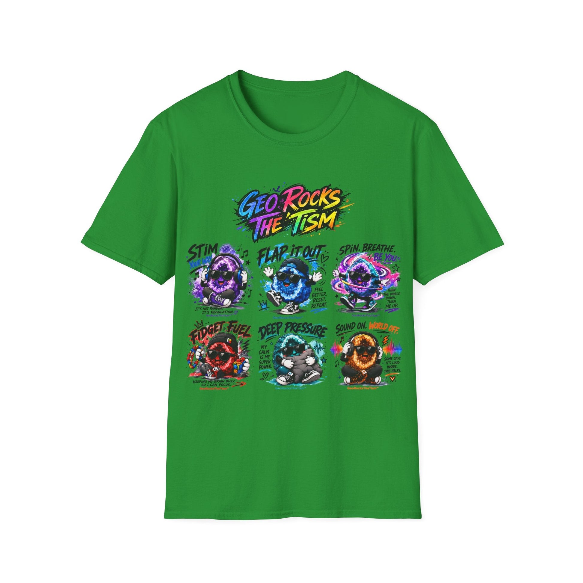Geo Rocks The 'Tism Teen Geode Educational Tee - Geo Rocks The 'Tism