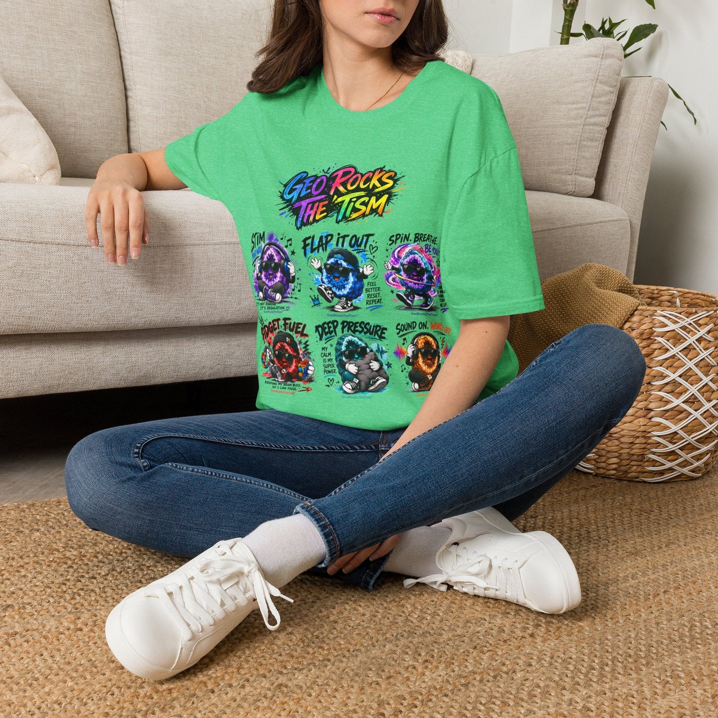 Geo Rocks The 'Tism Teen Geode Educational Tee - Geo Rocks The 'Tism