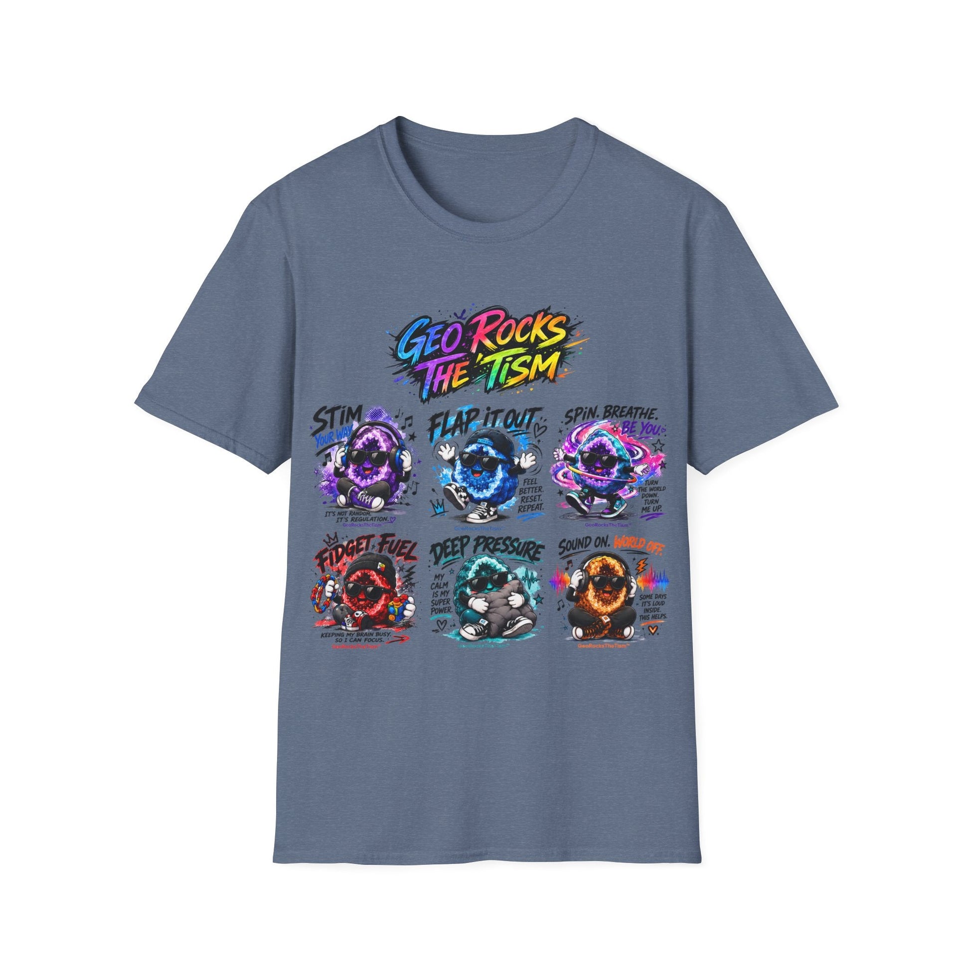 Geo Rocks The 'Tism Teen Geode Educational Tee - Geo Rocks The 'Tism