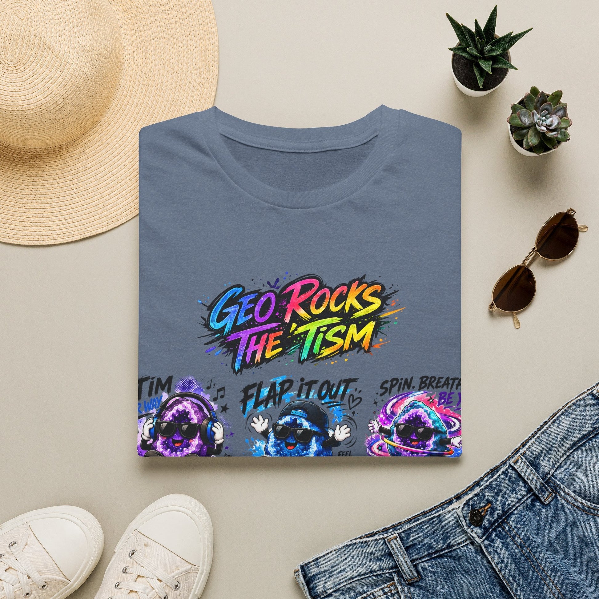 Geo Rocks The 'Tism Teen Geode Educational Tee - Geo Rocks The 'Tism