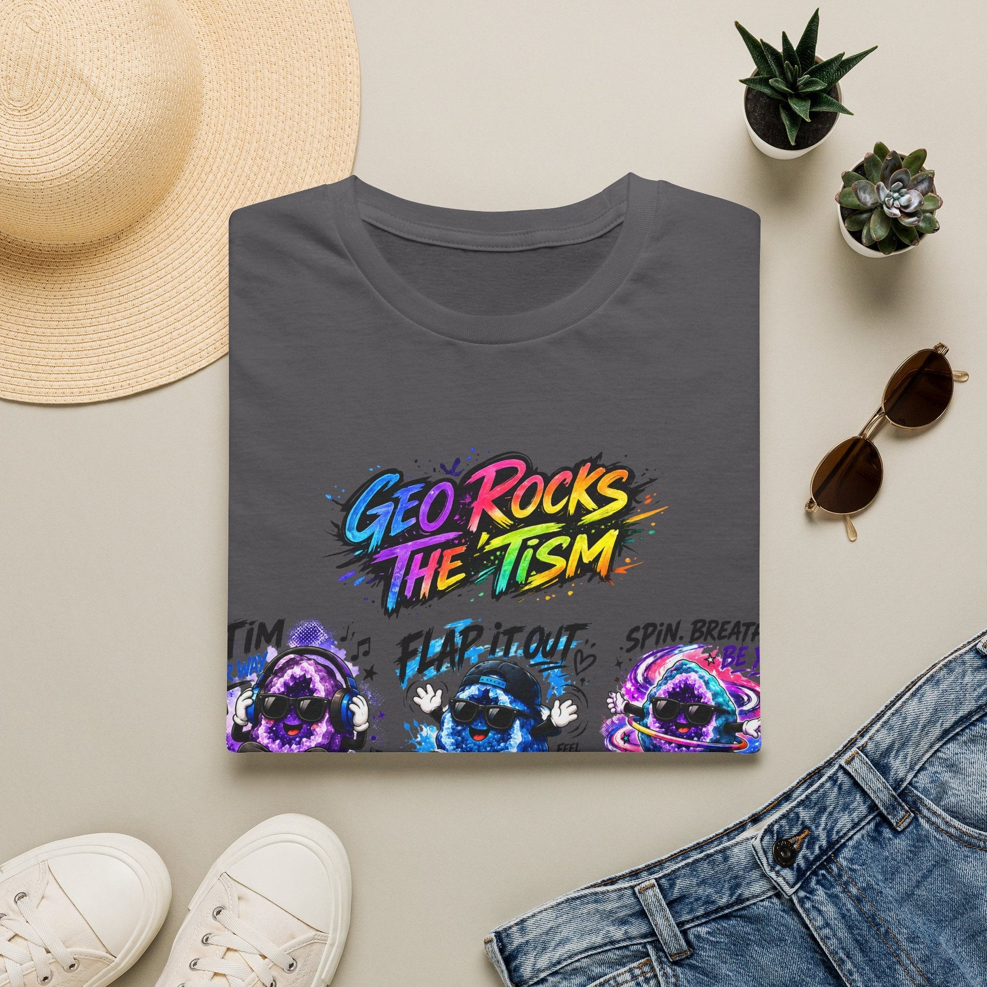 Geo Rocks The 'Tism Teen Geode Educational Tee - Geo Rocks The 'Tism