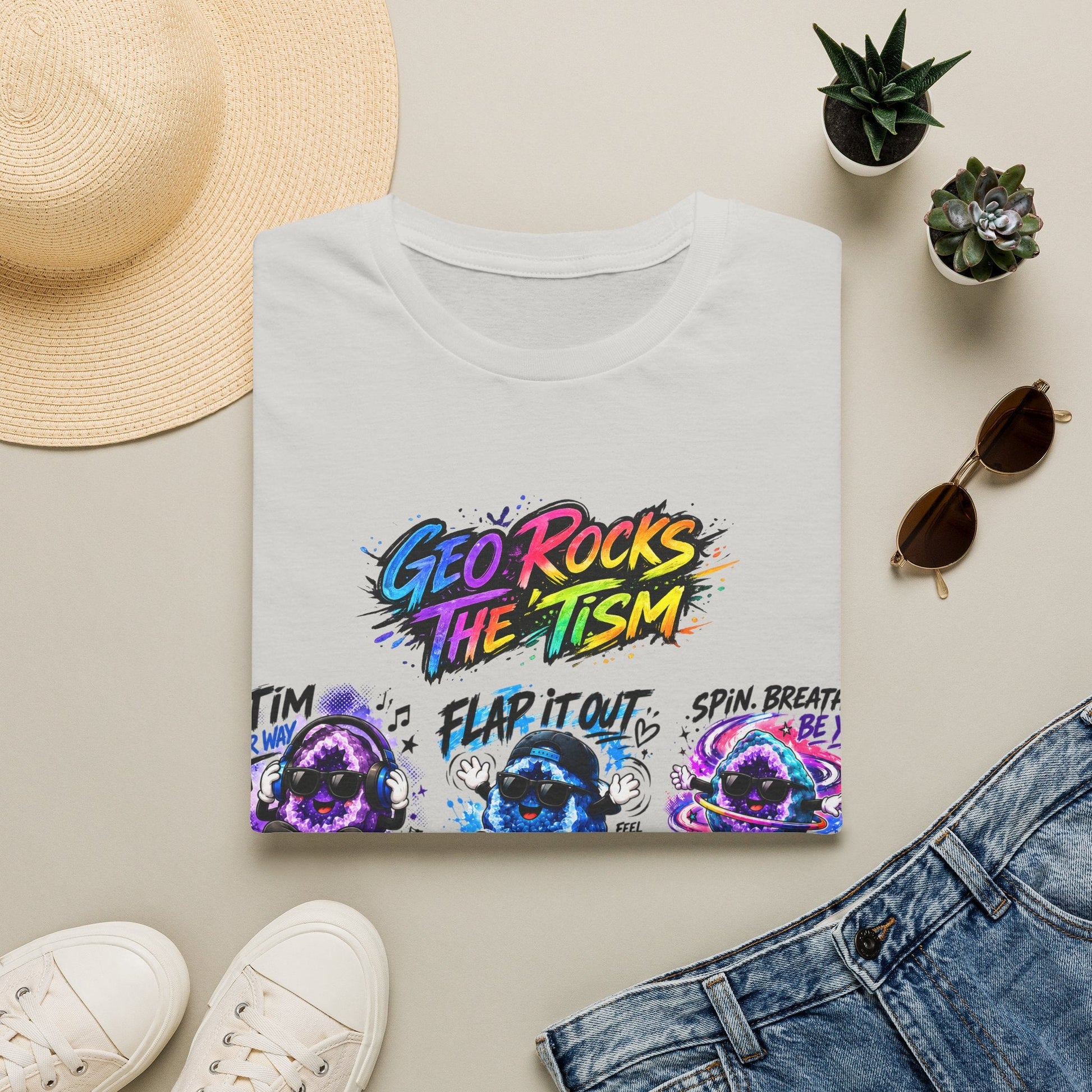 Geo Rocks The 'Tism Teen Geode Educational Tee - Geo Rocks The 'Tism