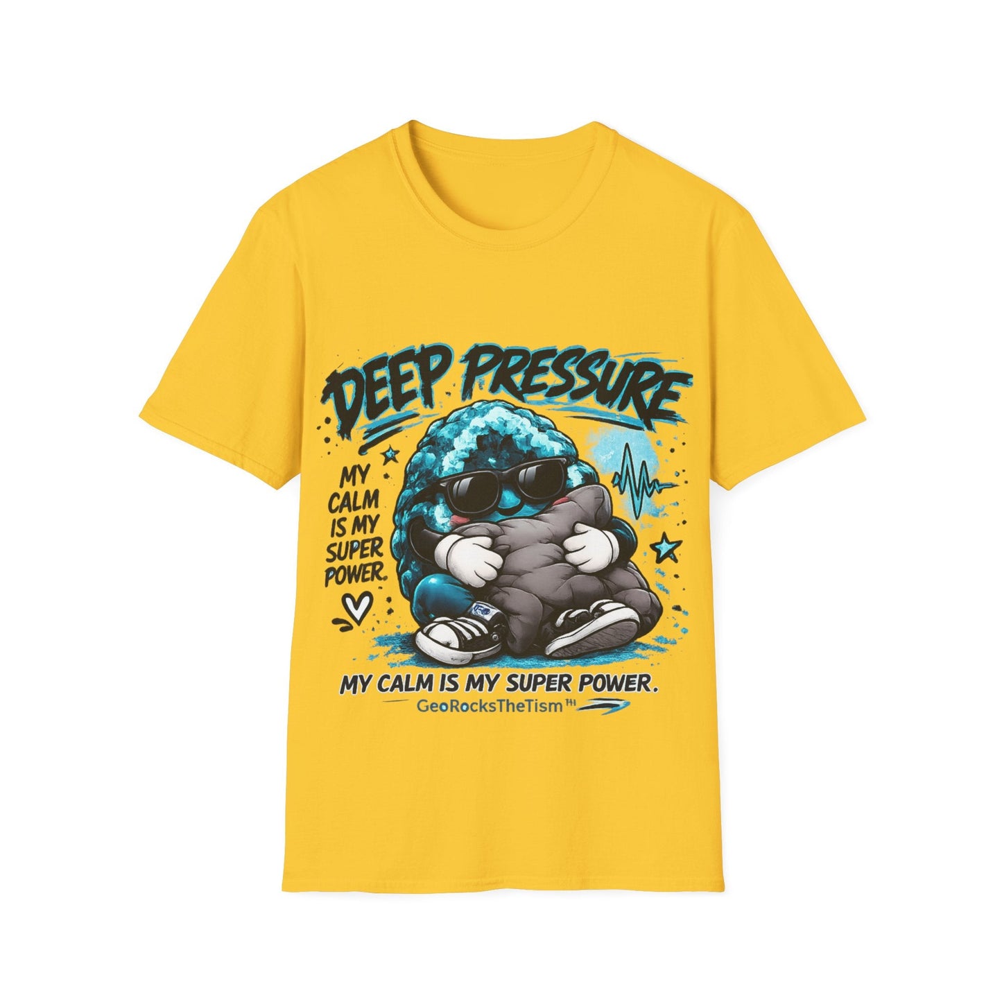 Geo Rocks the 'Tism Teen Stimming Geode "Calming Sensory Hug" Tee - Geo Rocks The 'Tism