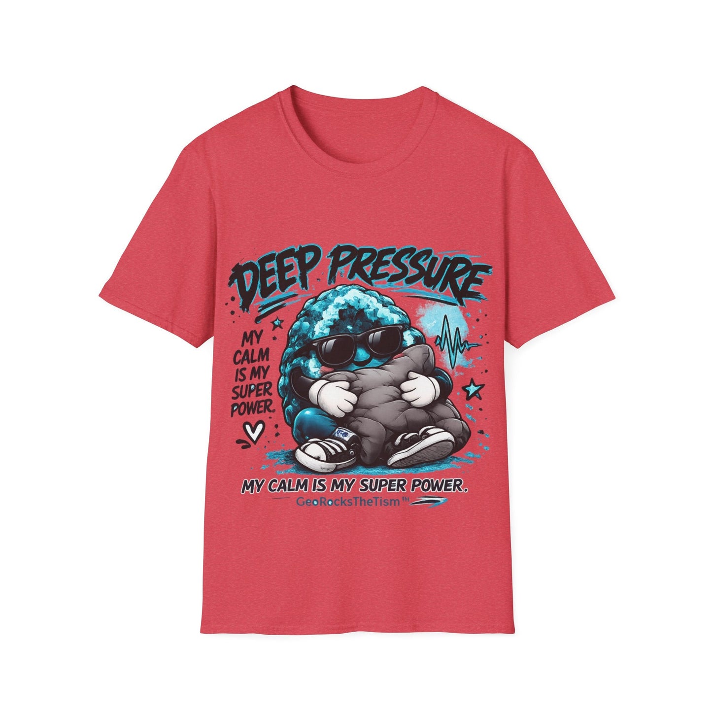 Geo Rocks the 'Tism Teen Stimming Geode "Calming Sensory Hug" Tee - Geo Rocks The 'Tism