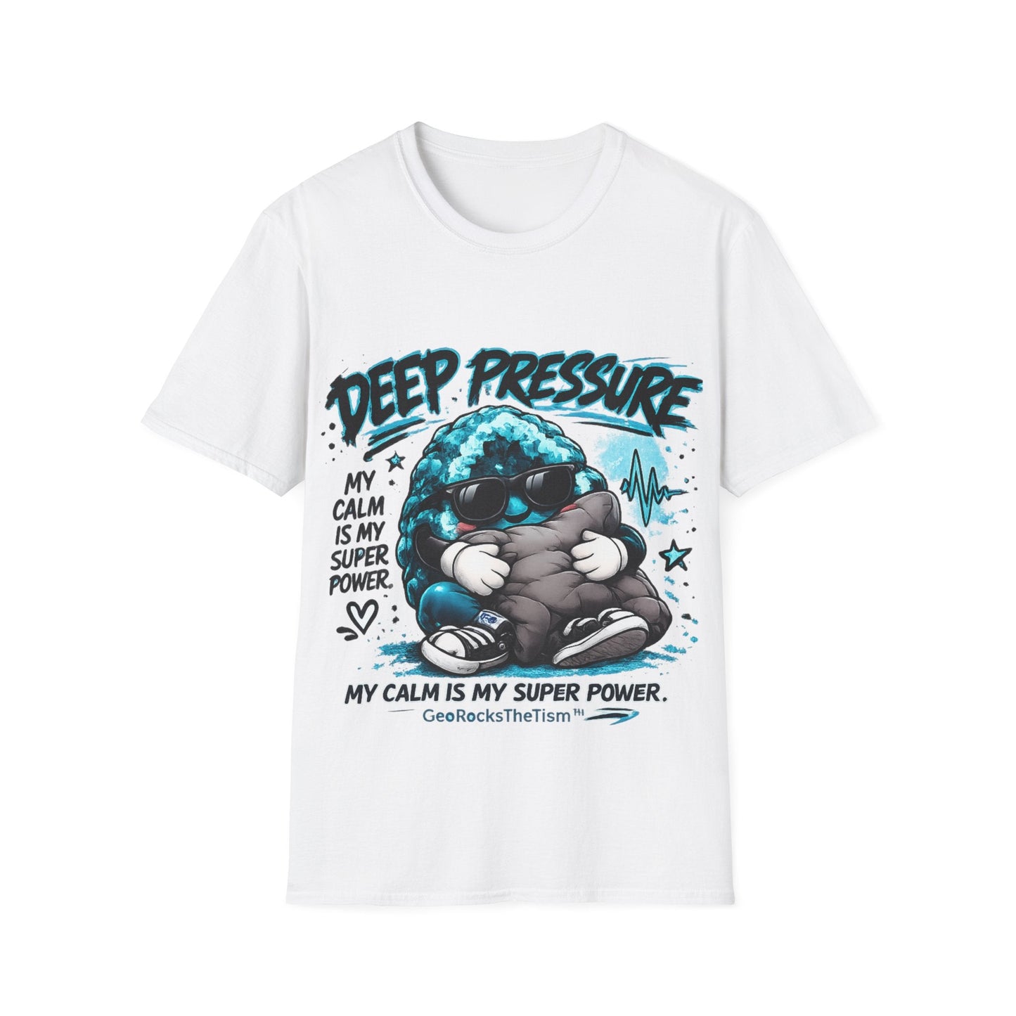 Geo Rocks the 'Tism Teen Stimming Geode "Calming Sensory Hug" Tee - Geo Rocks The 'Tism