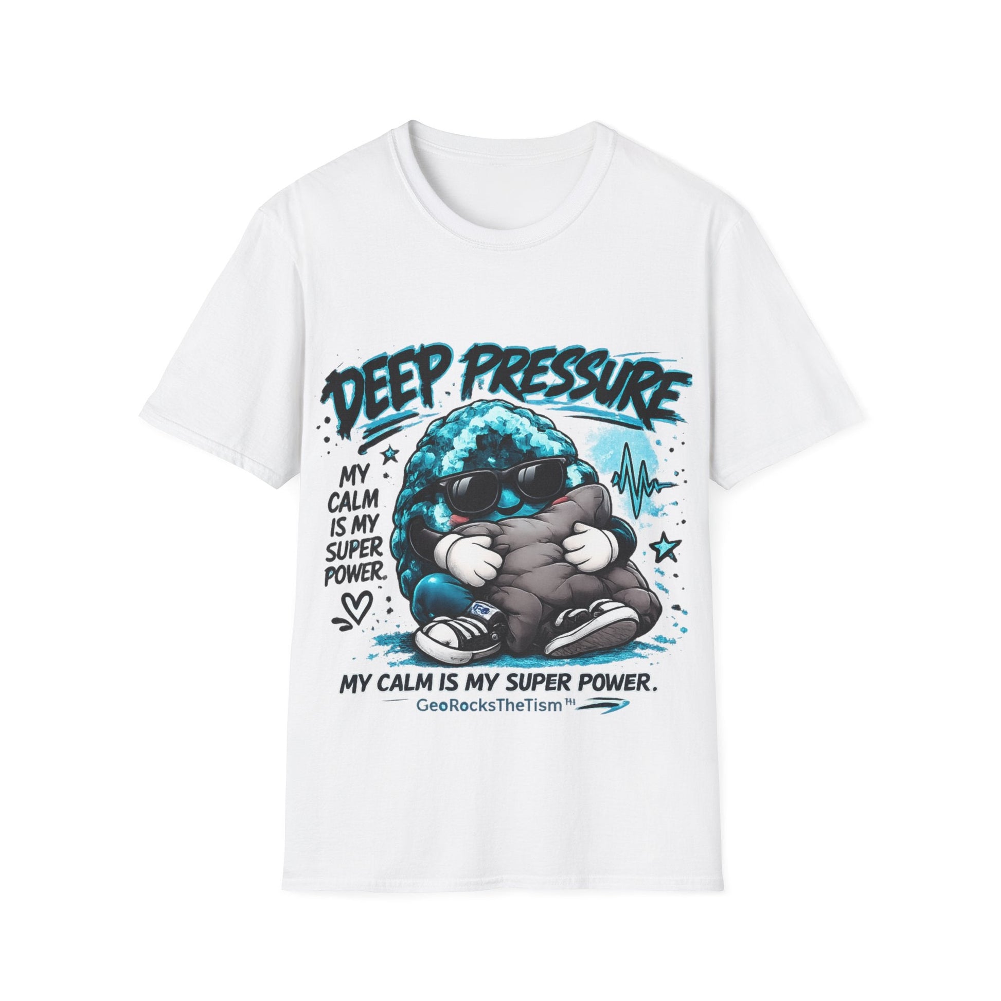 Geo Rocks the 'Tism Teen Stimming Geode "Calming Sensory Hug" Tee - Geo Rocks The 'Tism